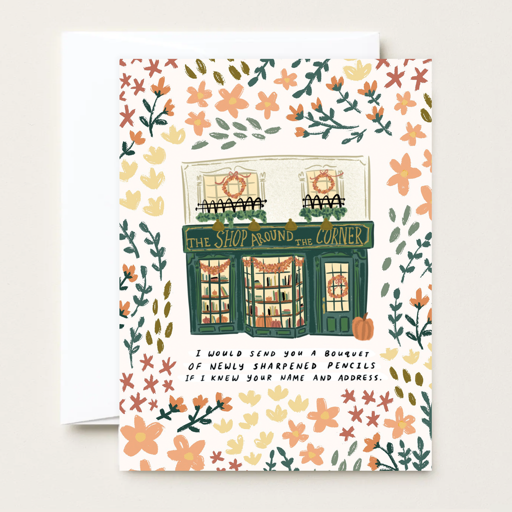 Fall Shop Around the Corner - Greeting Card