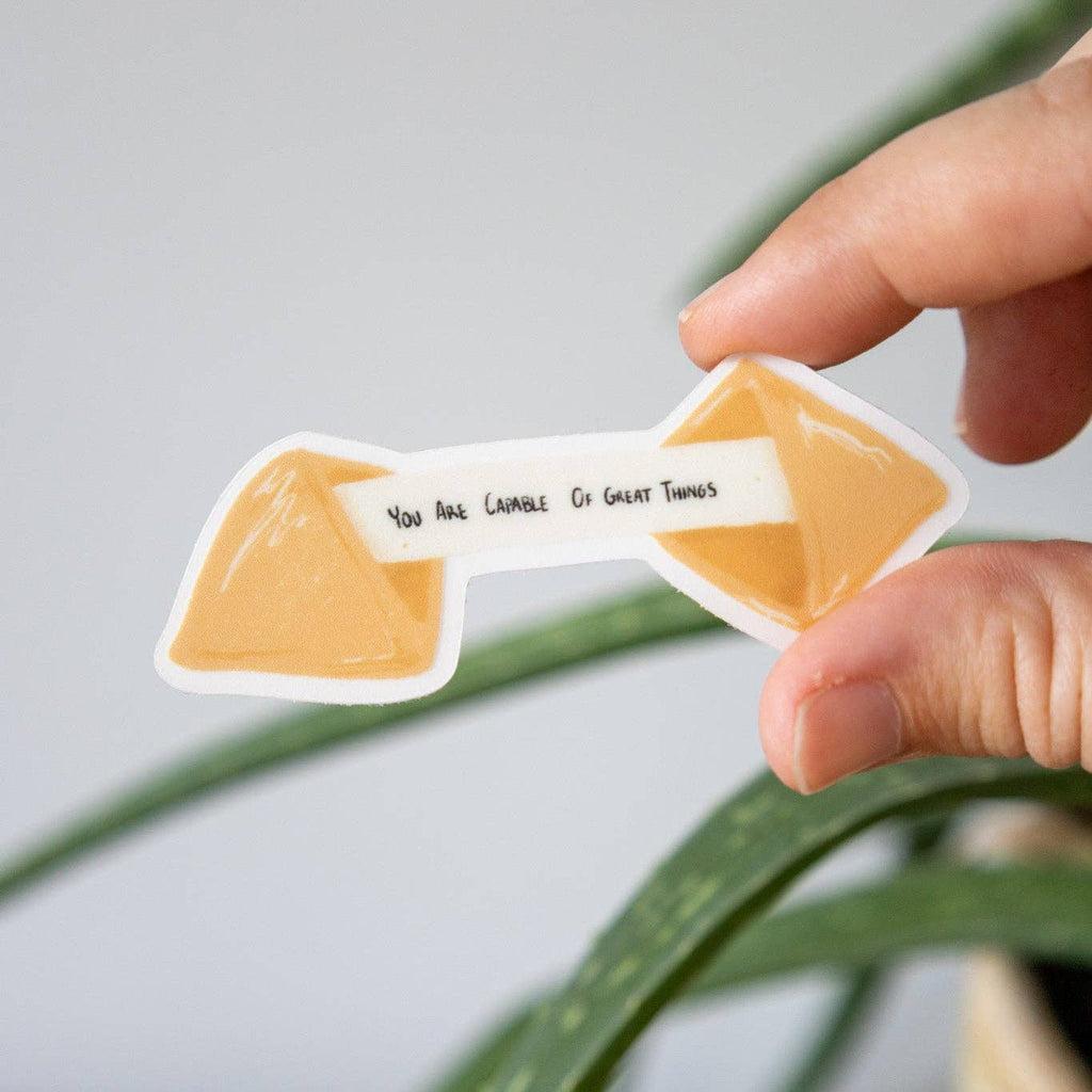 Fortune Cookie Clear Sticker