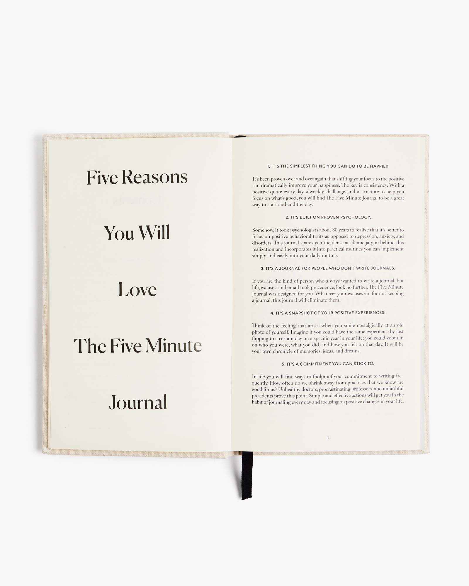 The Five Minute Journal Blue Bow | Exclusive Print