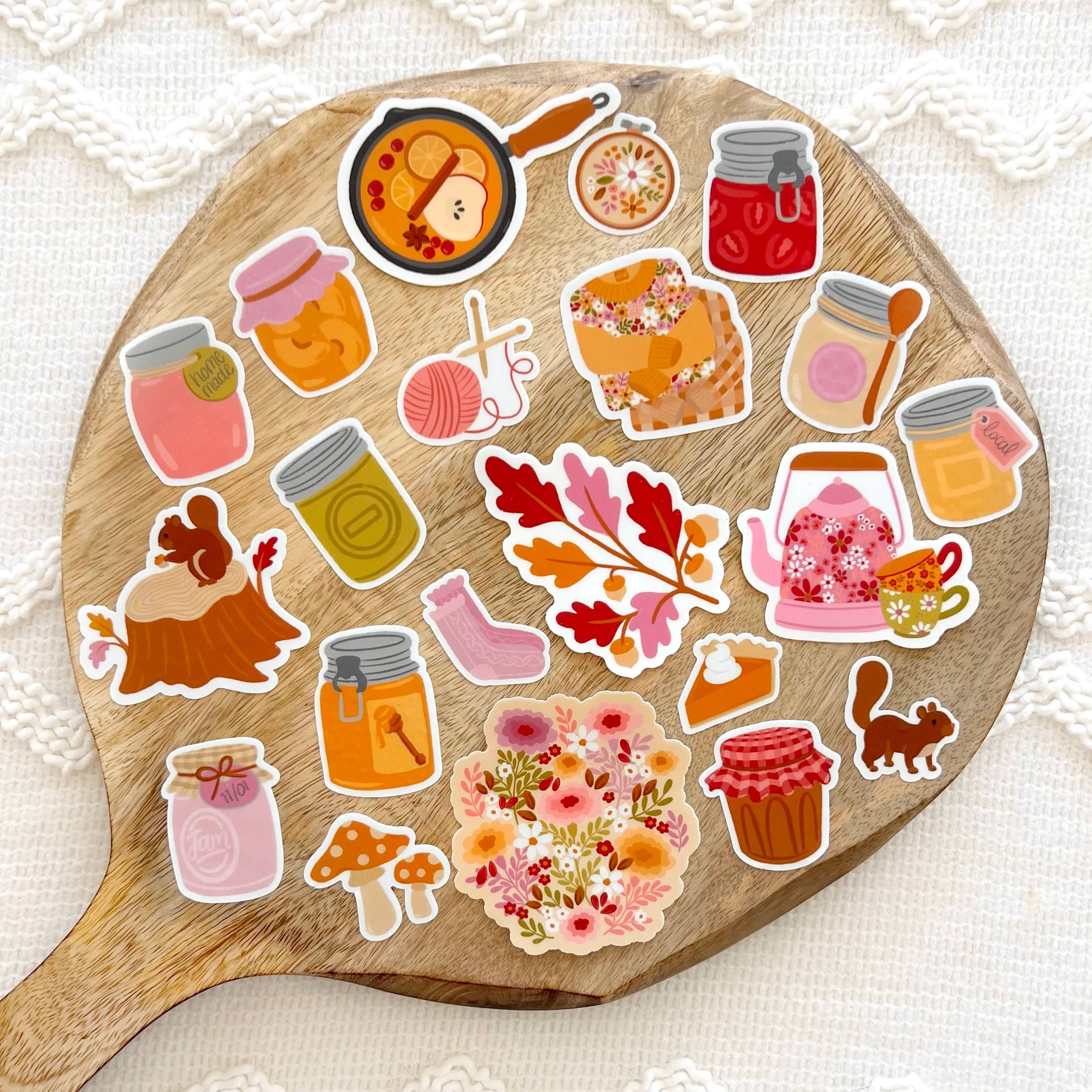 Fall Sweater Stack Sticker, 2.5x2.5 in. | Halloween