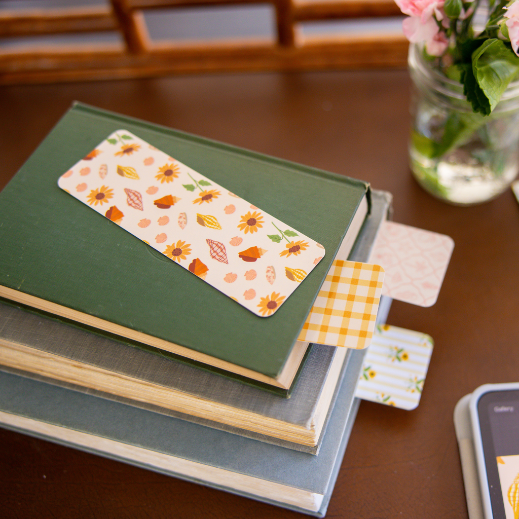 Orange Gingham | Bookmark