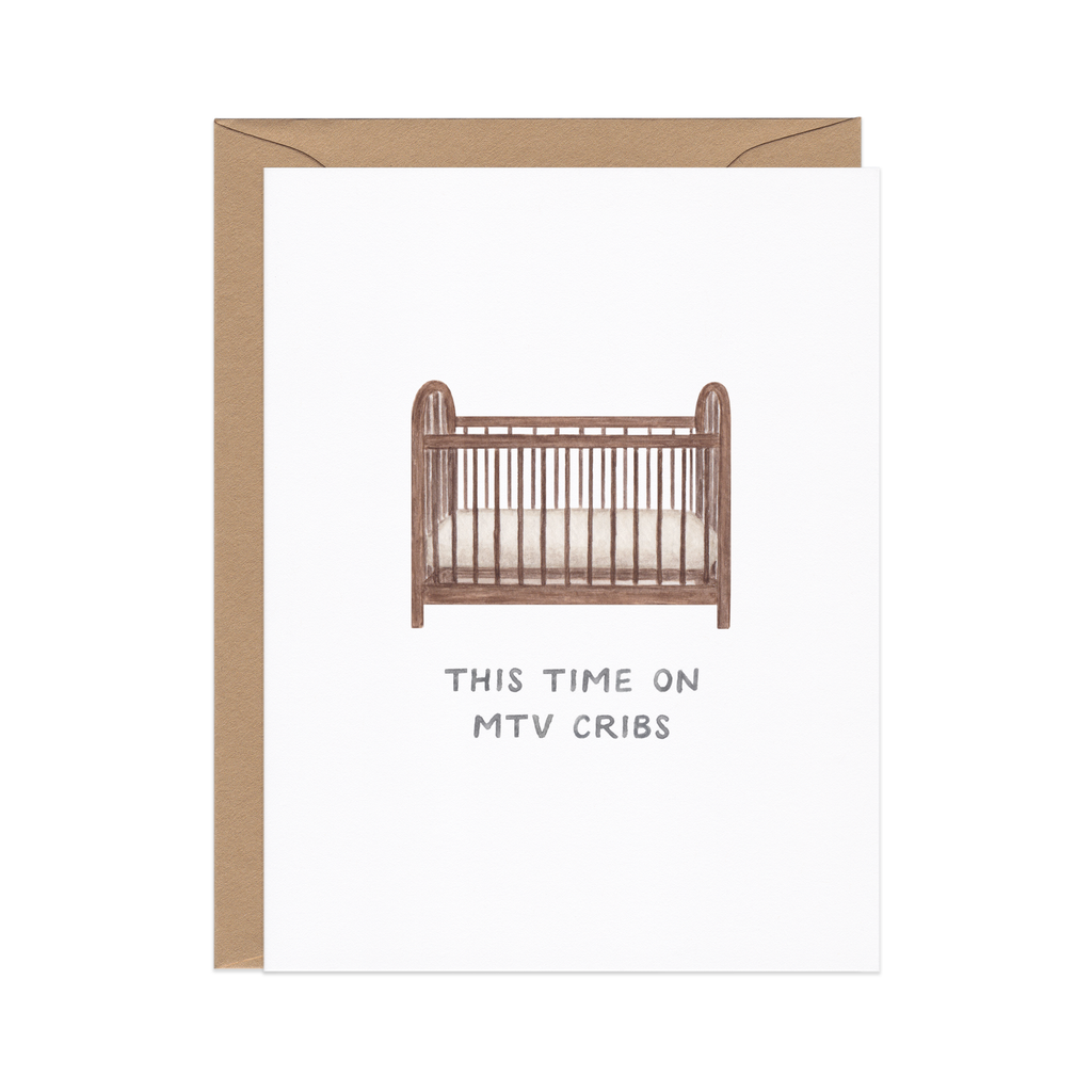 MTV Cribs — Pop Culture Pun New Baby Card