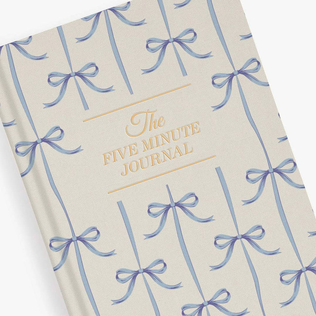 The Five Minute Journal Blue Bow | Exclusive Print