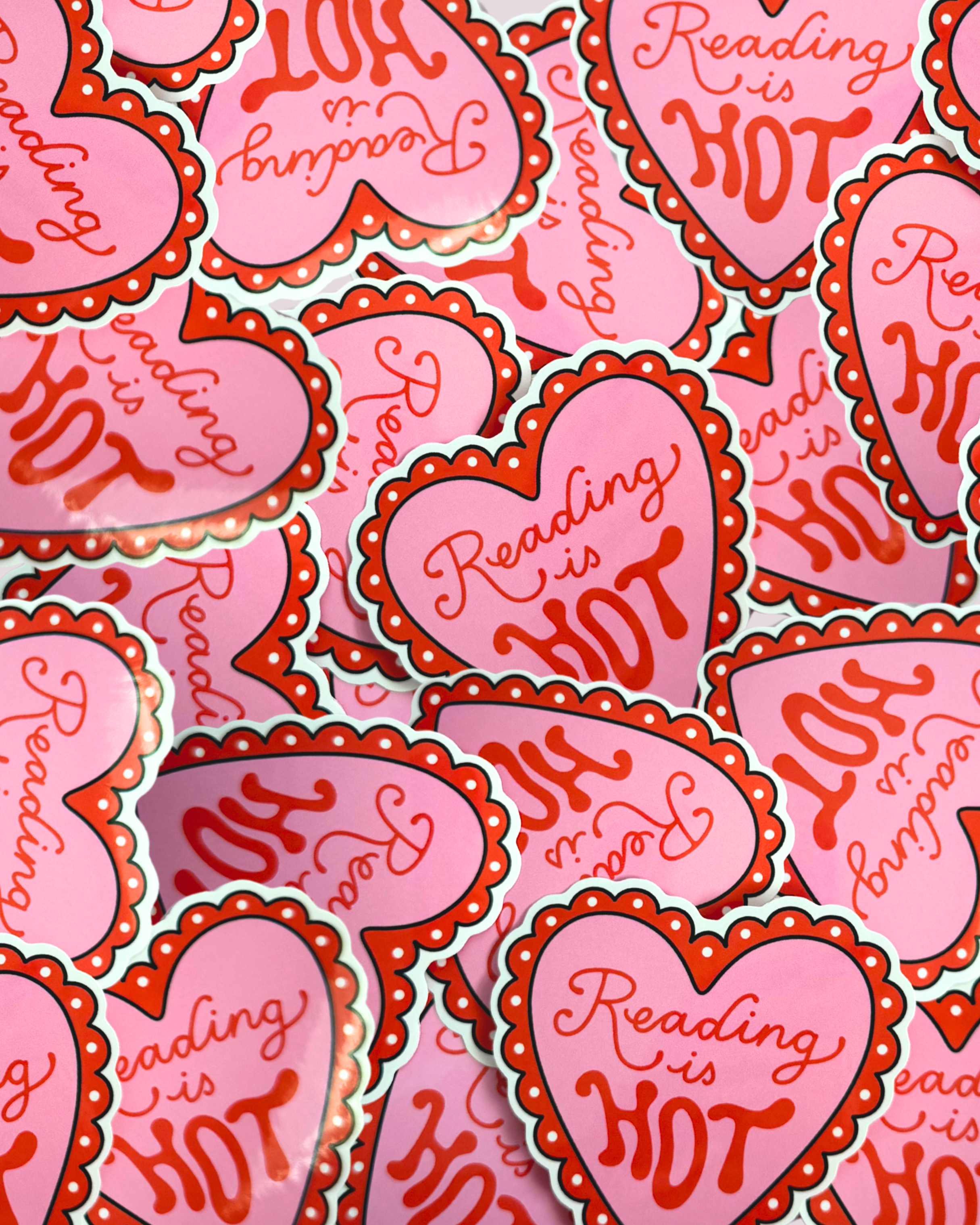 Reading is Hot Bookish Sticker