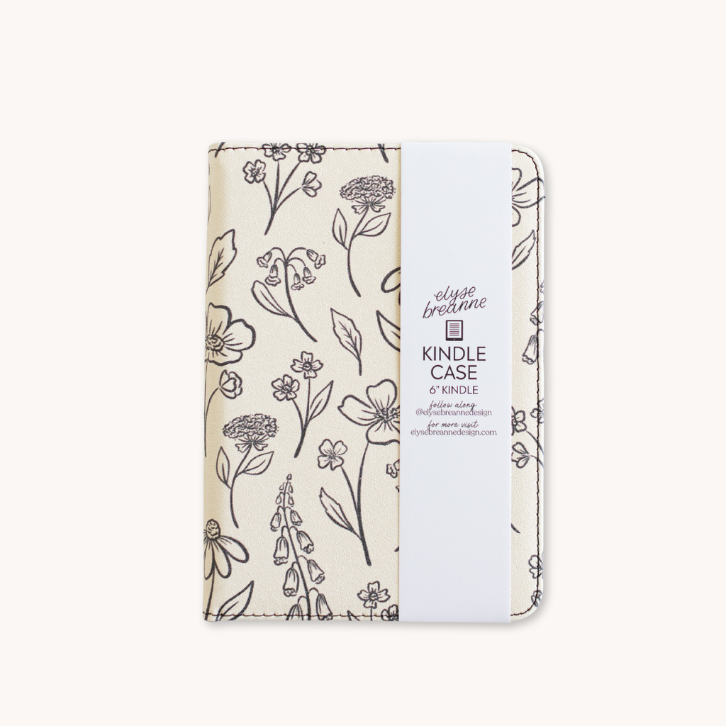 Pressed Floral Kindle Case | Bookish & Reading: Kindle Paperwhite (12th Generation)
