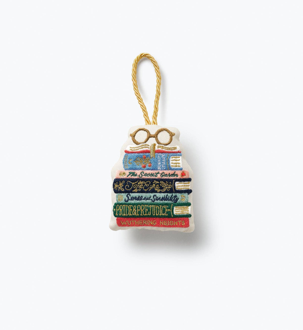 Book Club Embroidered Ornament