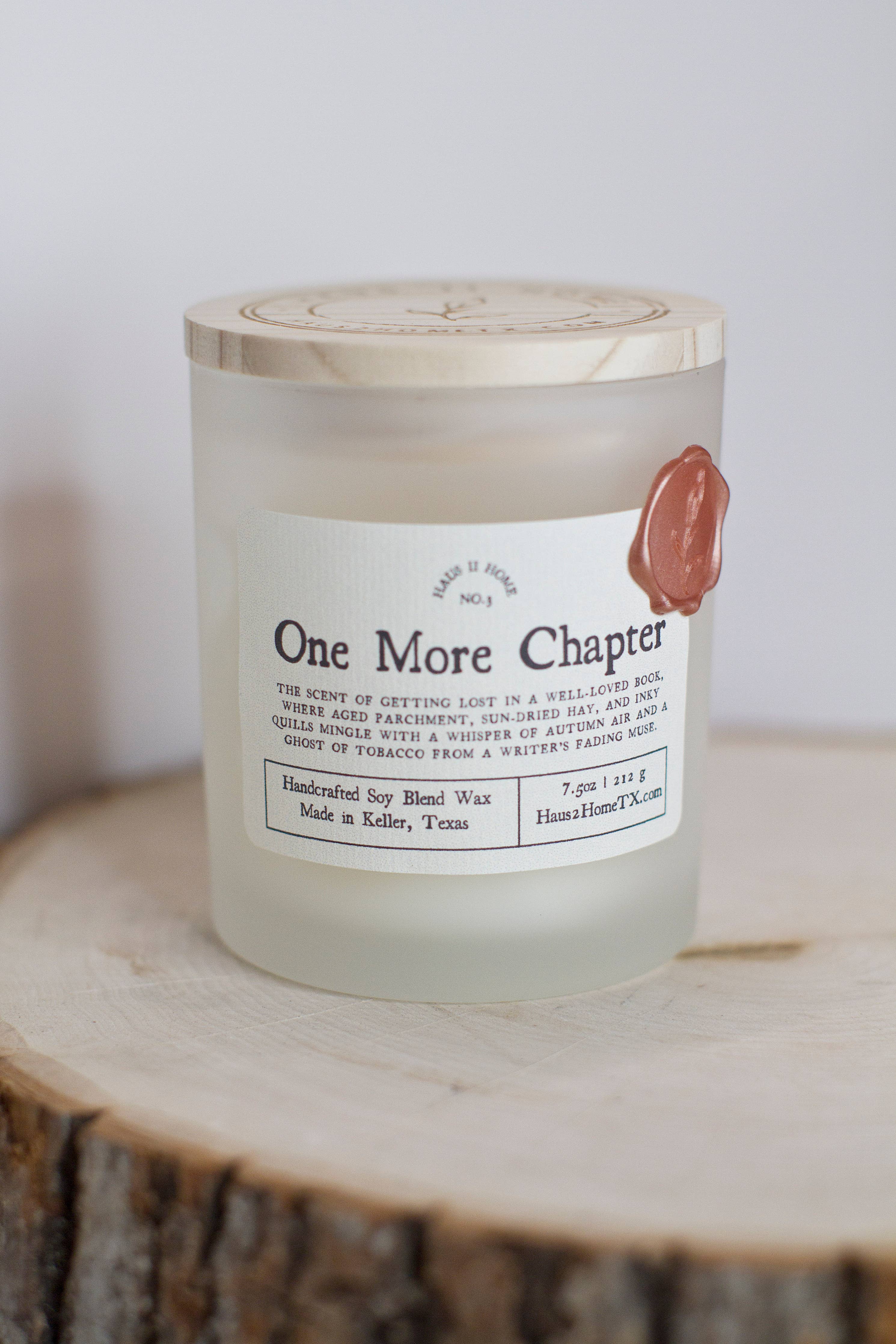 Hand-Poured Candle - One More Chapter - 6.5 oz Amber Jar: 4 Oz Travel Tin