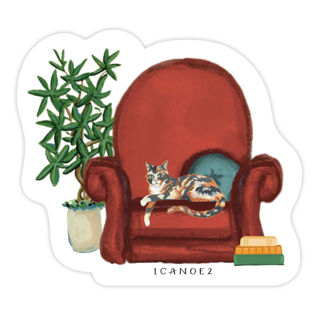 Cozy Cat Decal Sticker