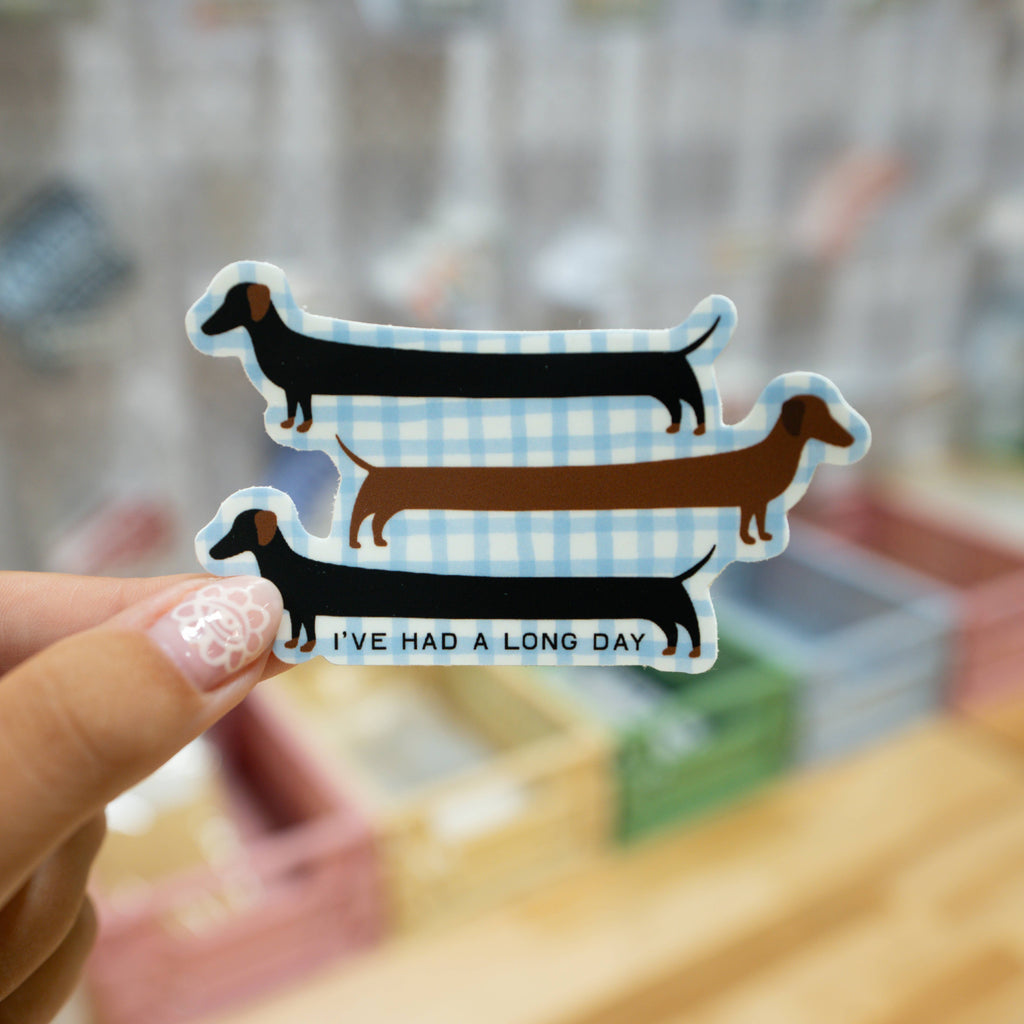 Long Day Dachshund Sticker
