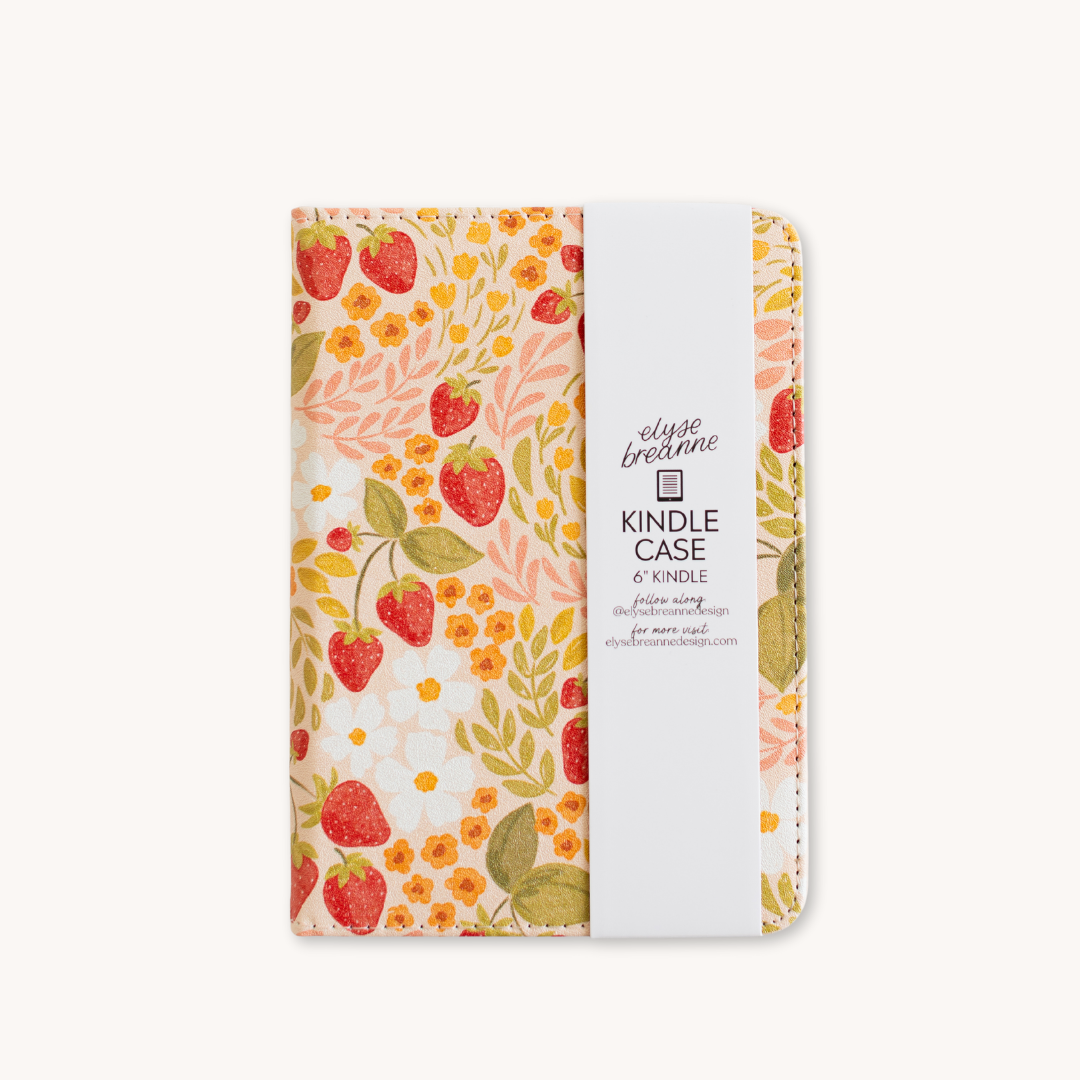 Strawberry Patch Kindle Case | Bookish & Reading: Kindle Paperwhite (12th Generation)