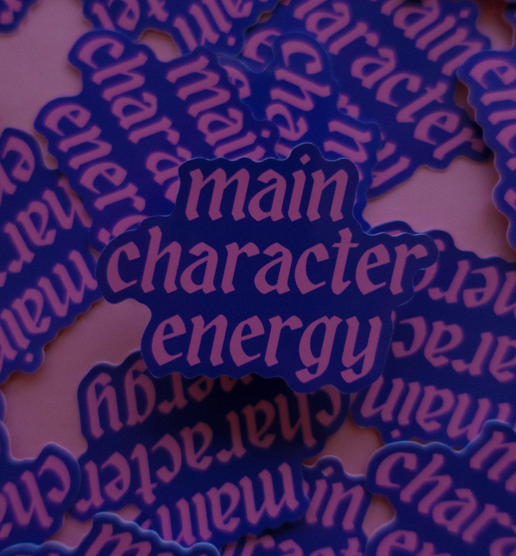 Main Character Energy Sticker: Blue