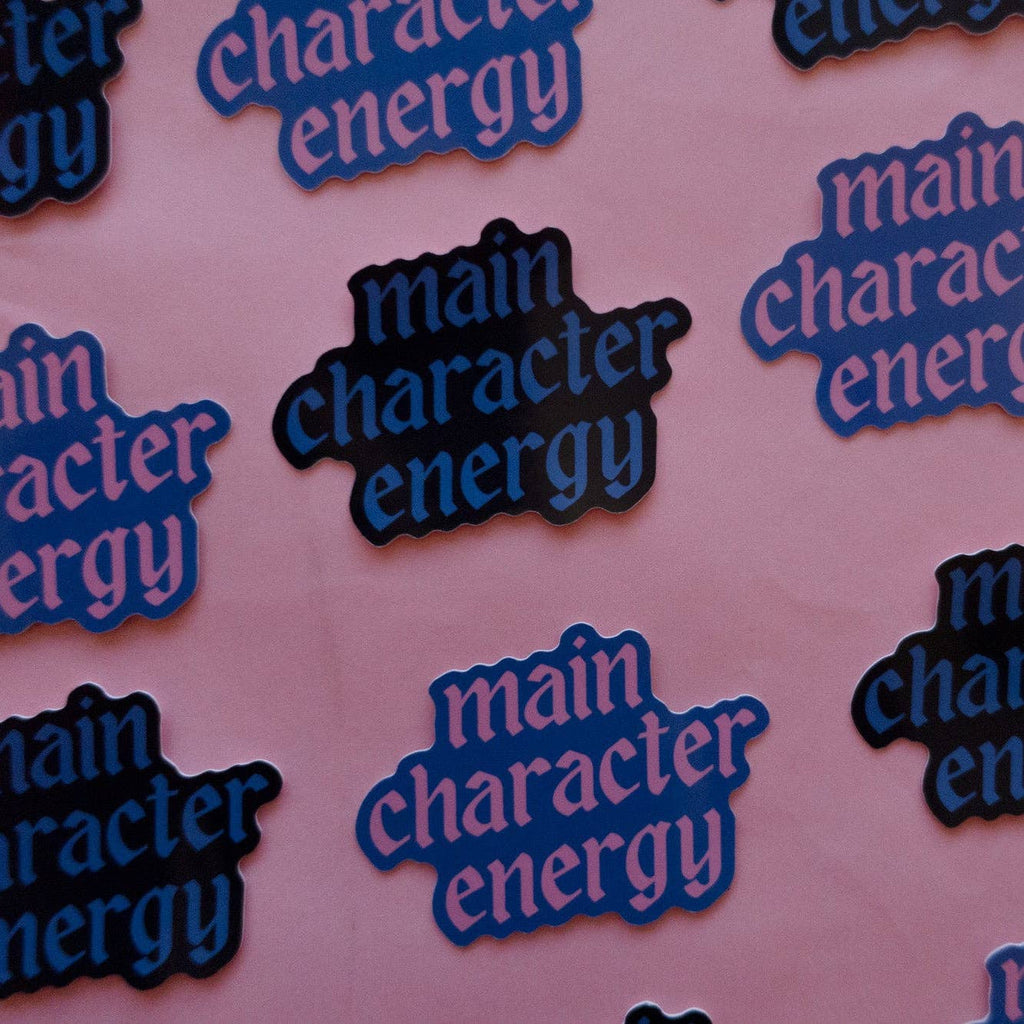 Main Character Energy Sticker: Blue