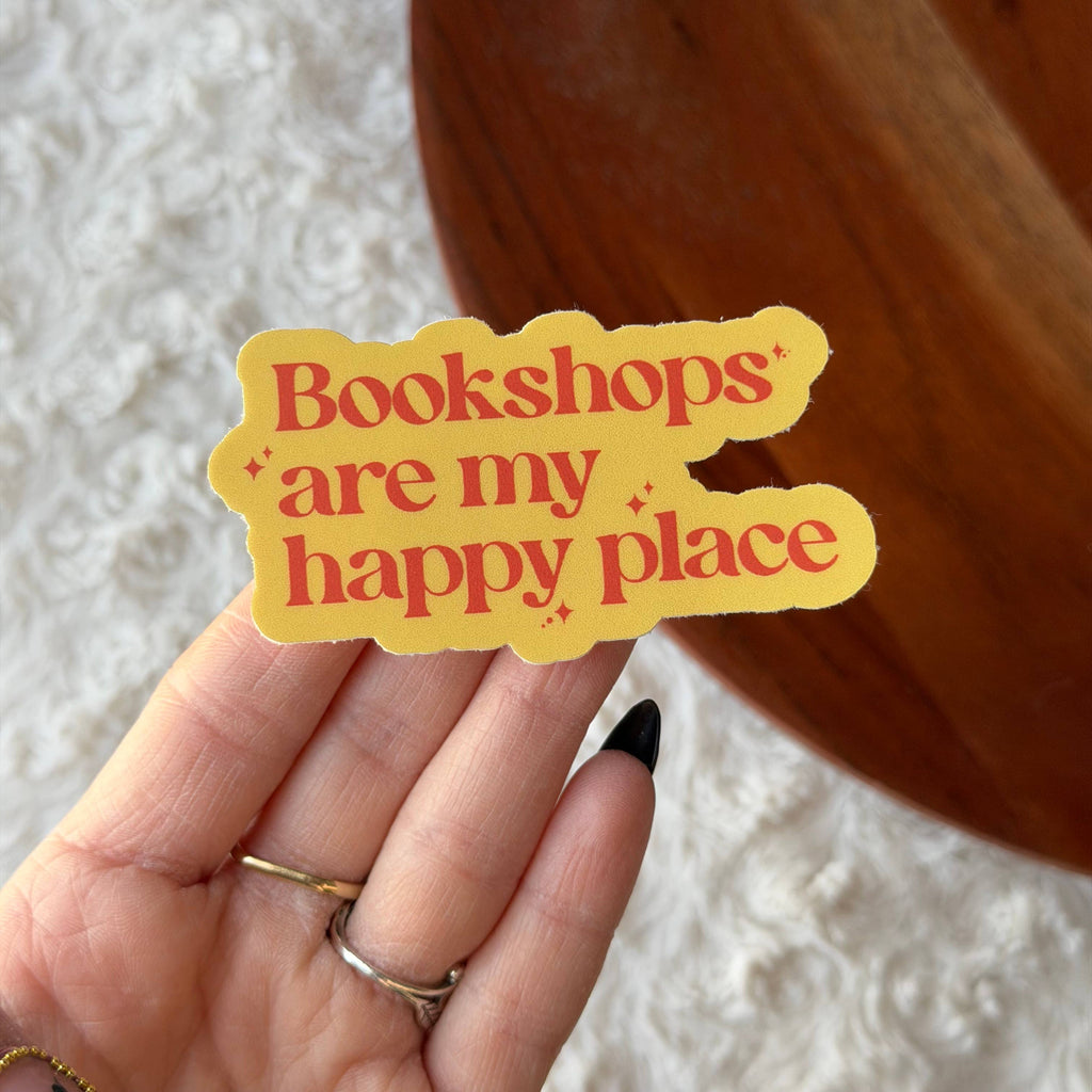 Bookshops Are My Happy Place Sticker