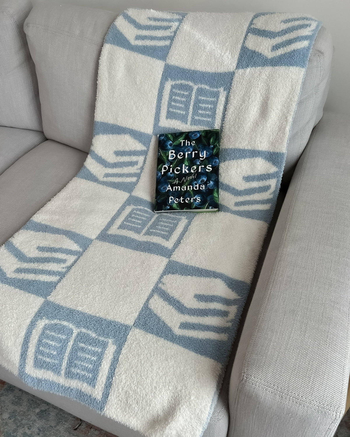 The Bookish Blanket: Light Blue