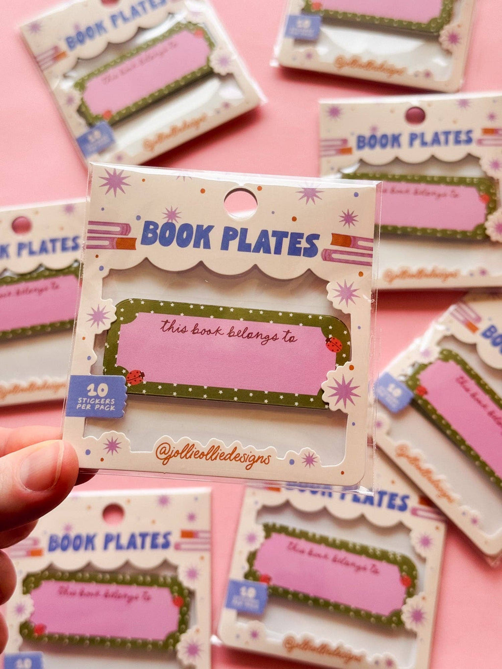 Ladybug Book Plate Stickers