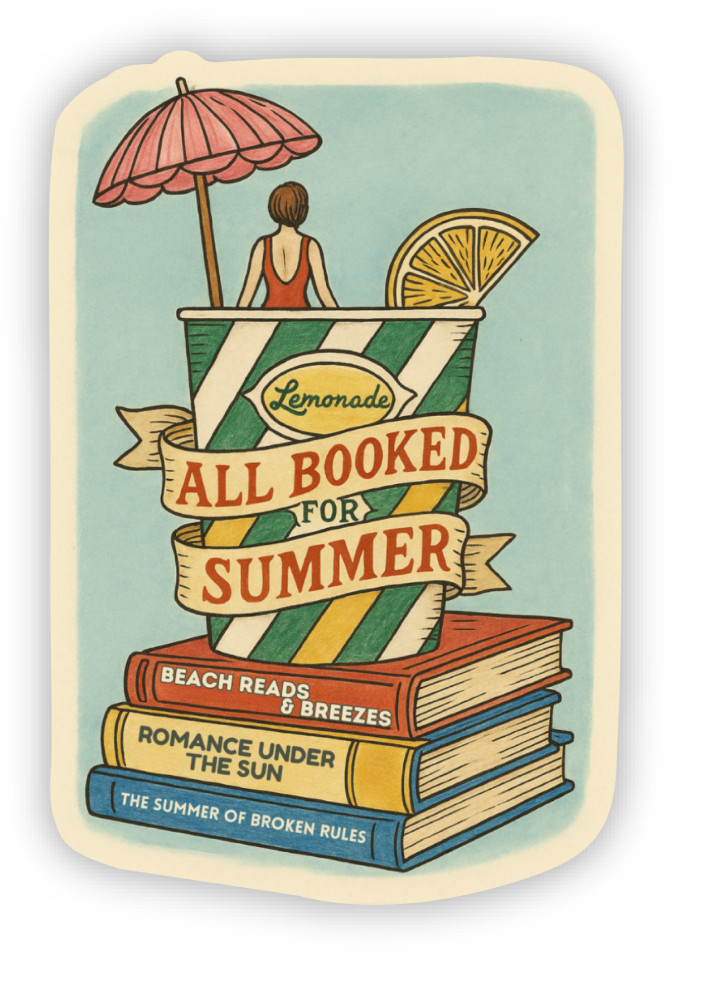 All Booked for Summer Sticker – Book Lover Summer Sticker