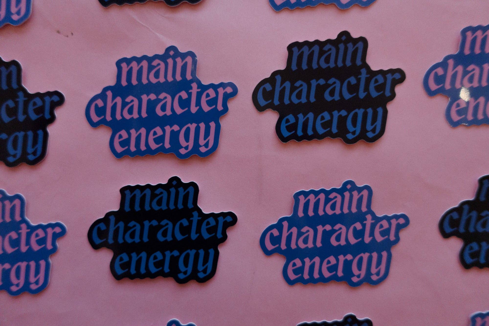 Main Character Energy Sticker: Blue