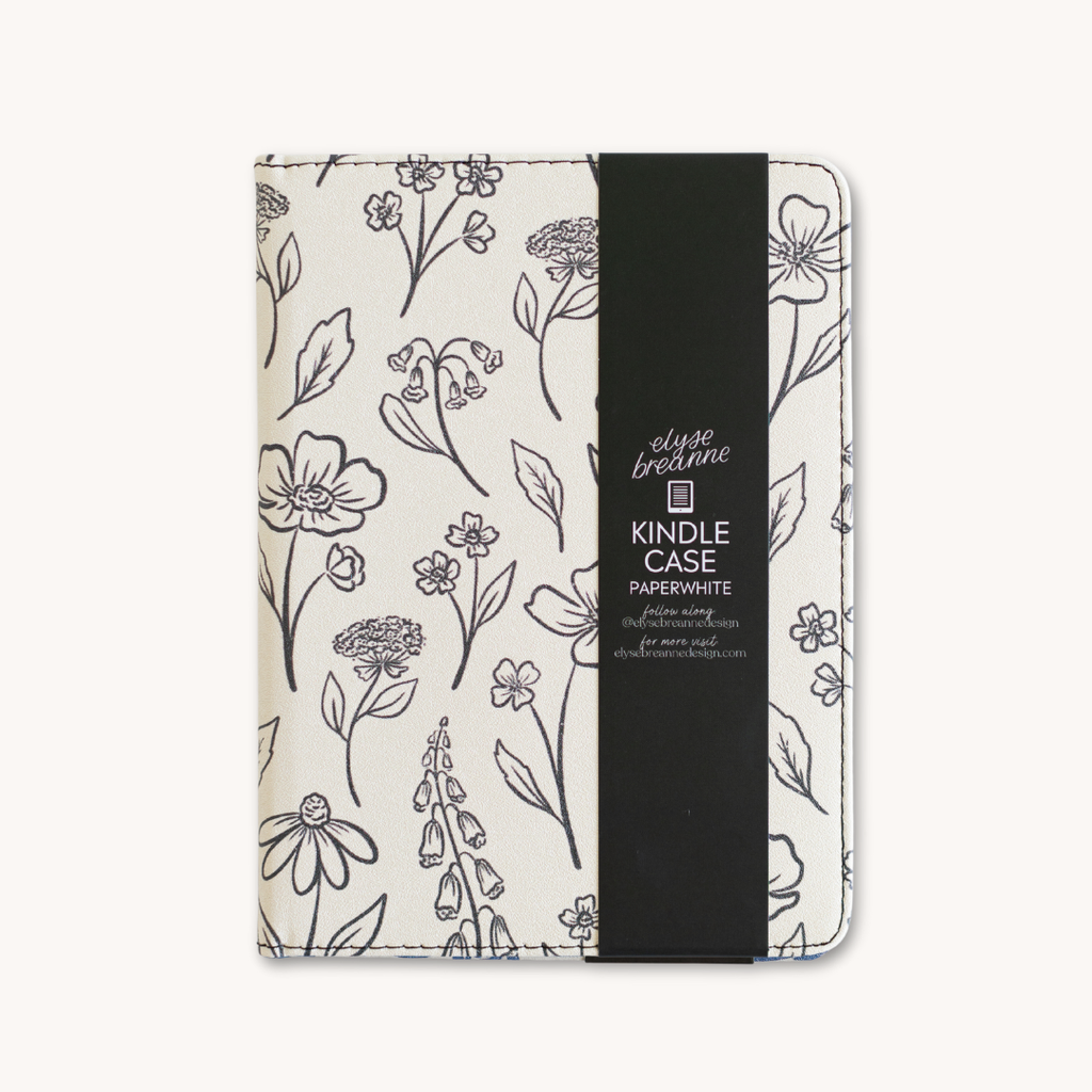 Pressed Floral Kindle Case | Bookish & Reading: Kindle Paperwhite (12th Generation)