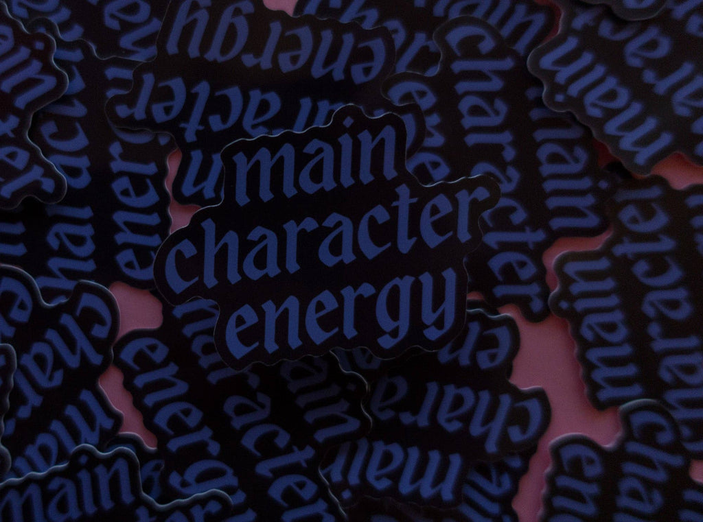 Main Character Energy Sticker: Blue