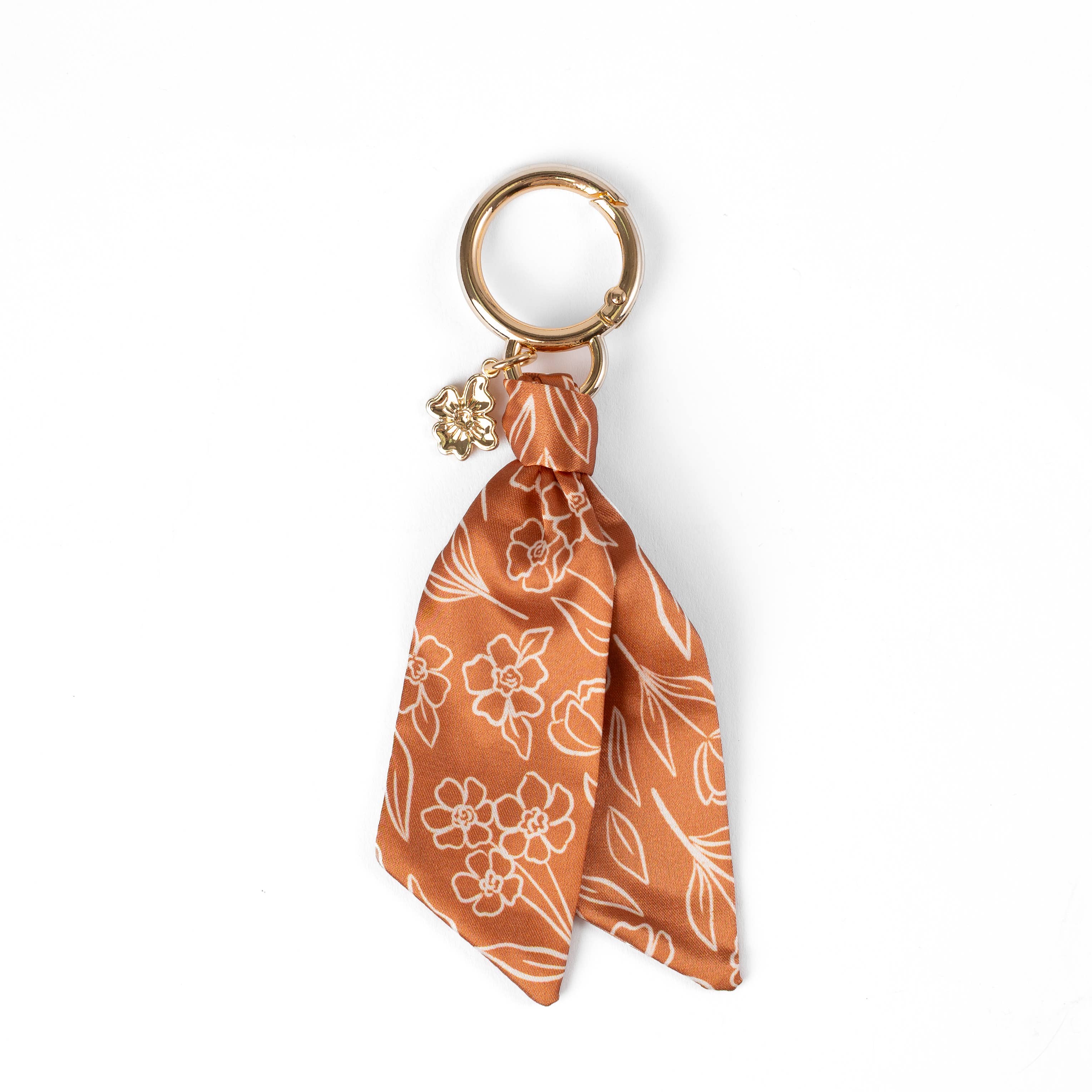 Floral Satin Keychain: Spring Garden