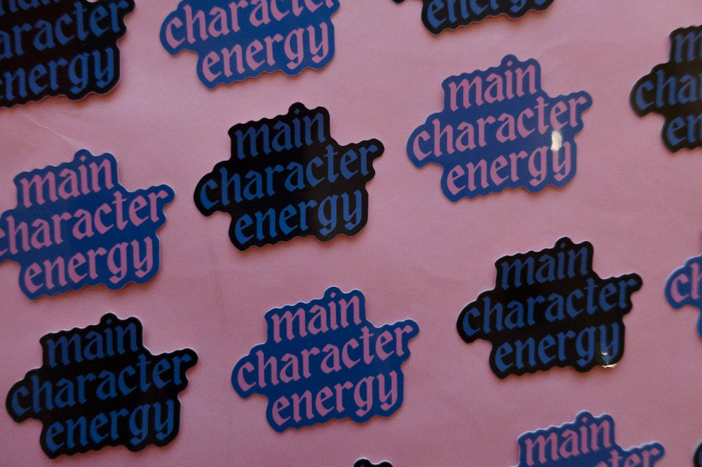 Main Character Energy Sticker: Blue