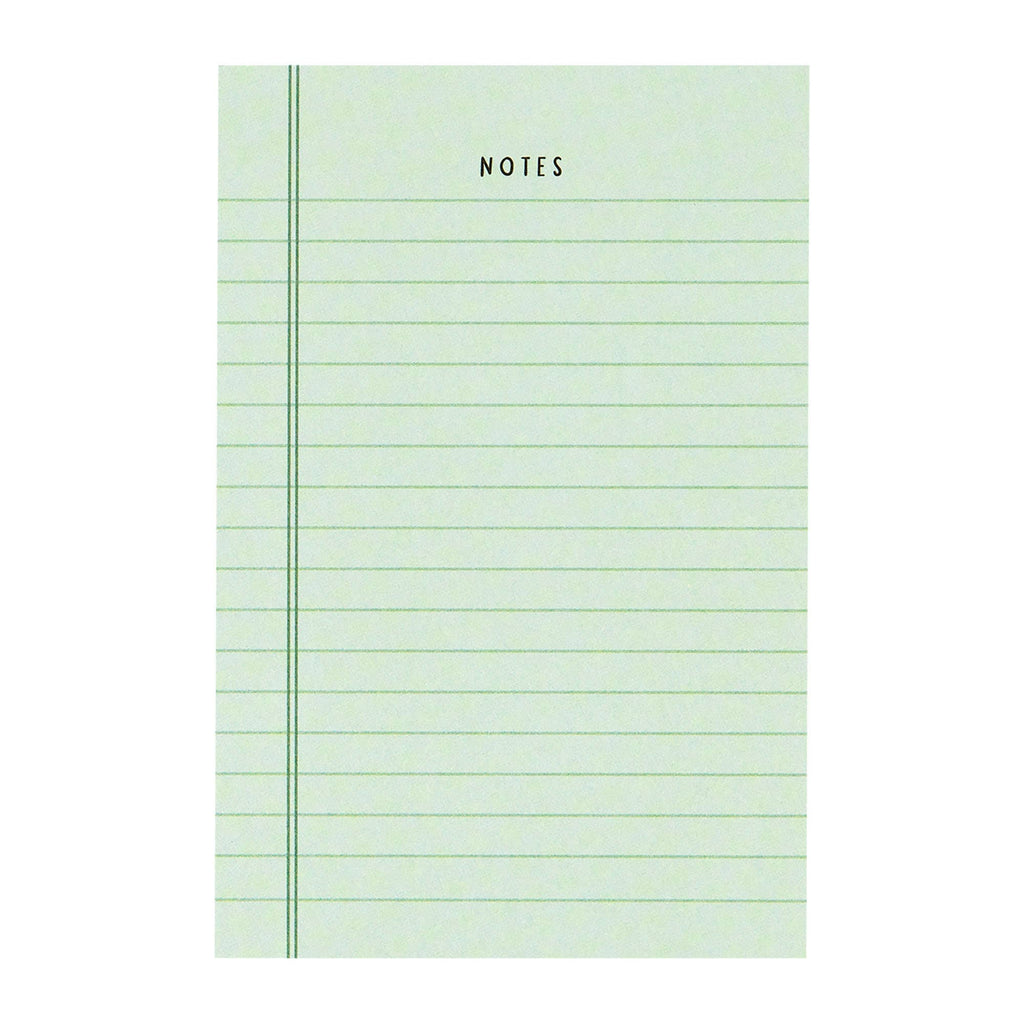 Green Notes 4x6 Notepad