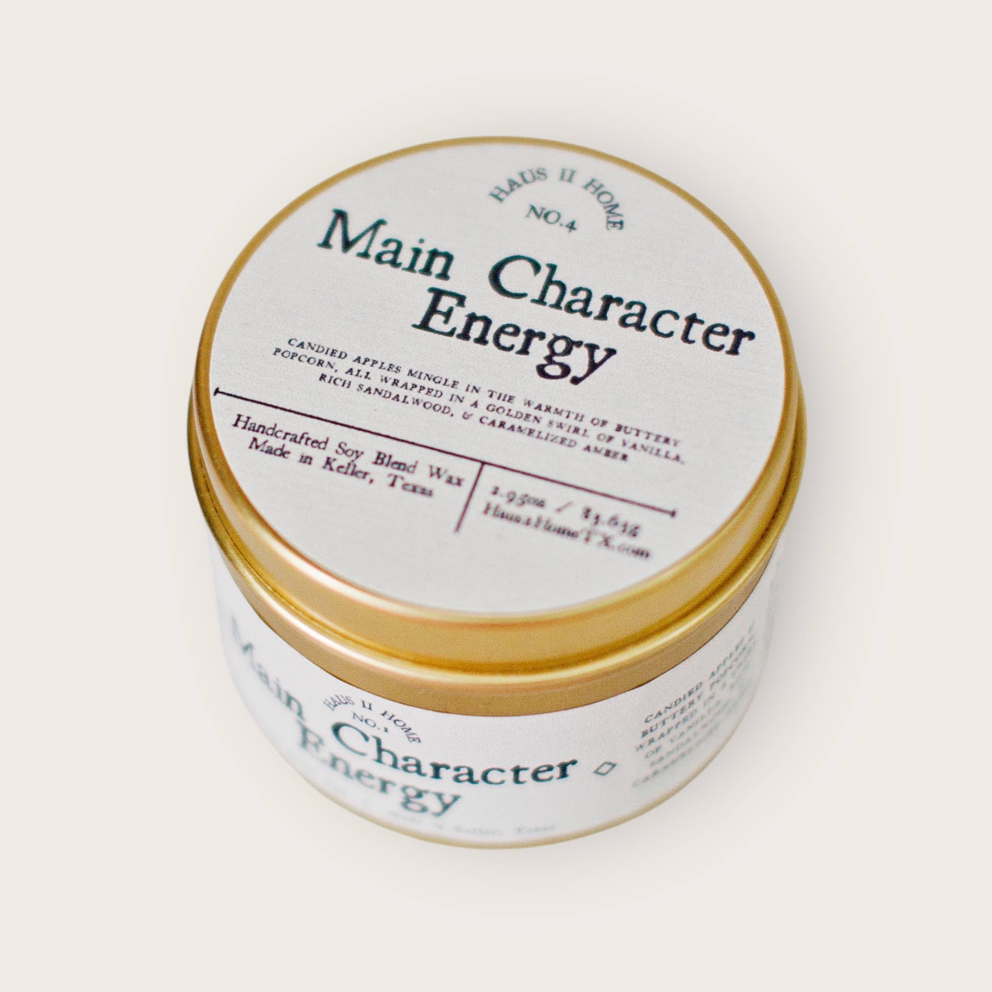 Hand-Poured Candle - Main Character - 6.5 oz Amber Jar: 9 oz Amber Jar