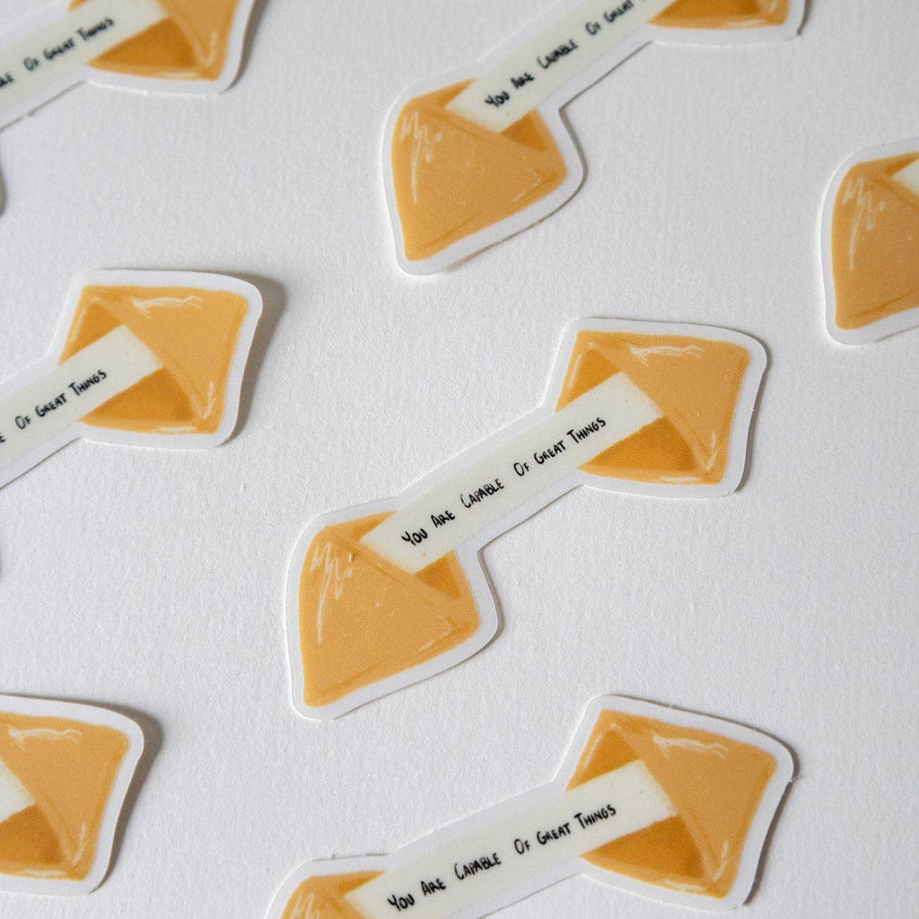 Fortune Cookie Clear Sticker