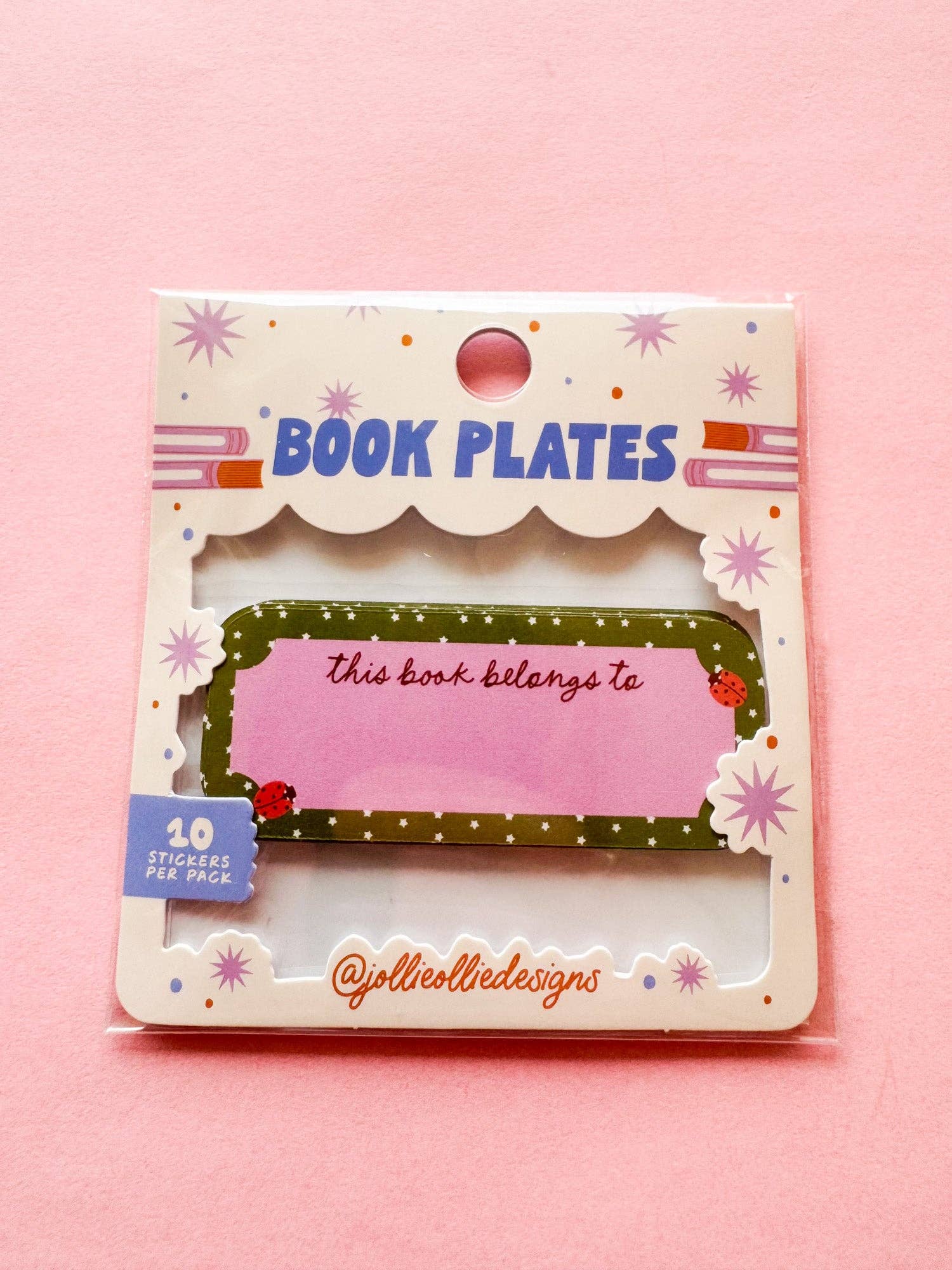 Ladybug Book Plate Stickers