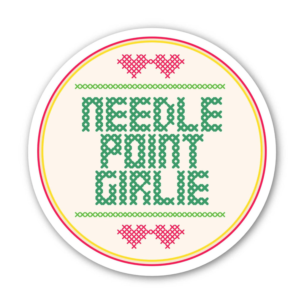 Needle Point Girlie Sticker