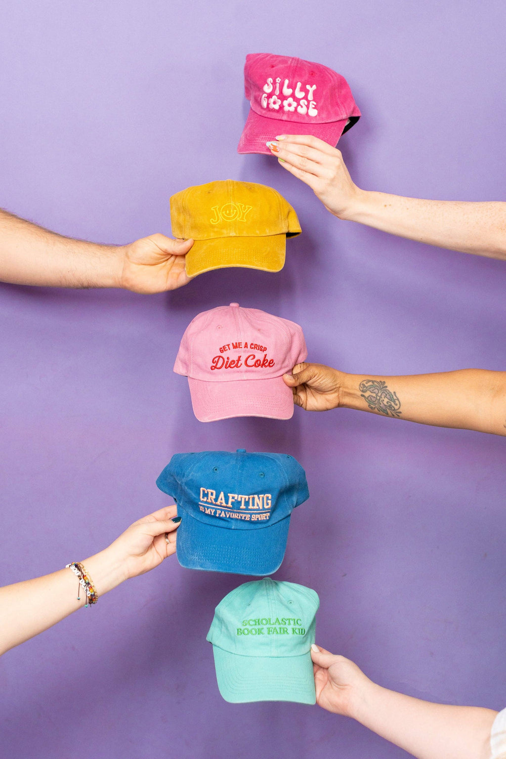 Get Me A Crisp Diet Coke Pink Dad Cap Quirky Baseball Hat