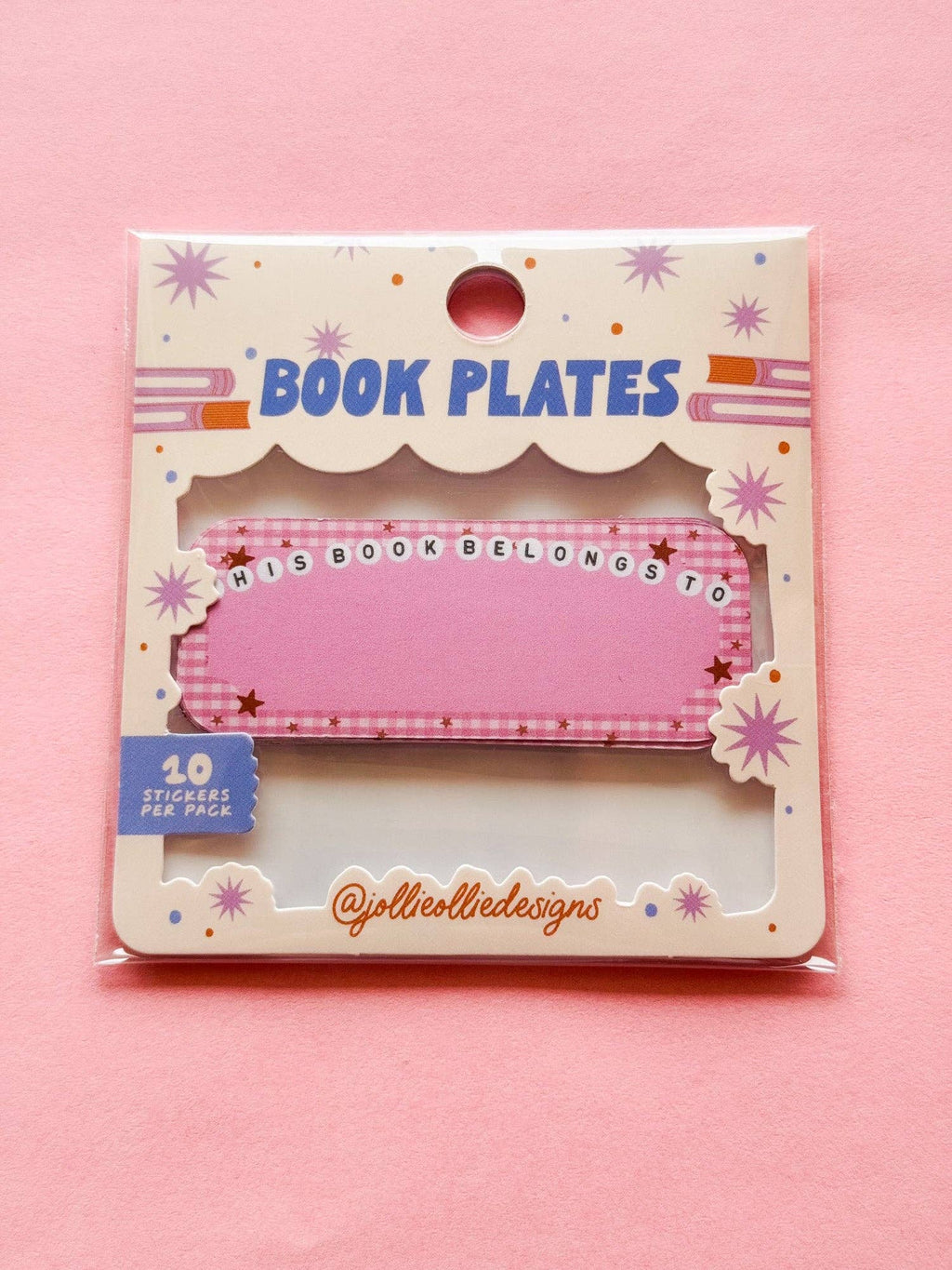 Letter Bead Book Plate Stickers