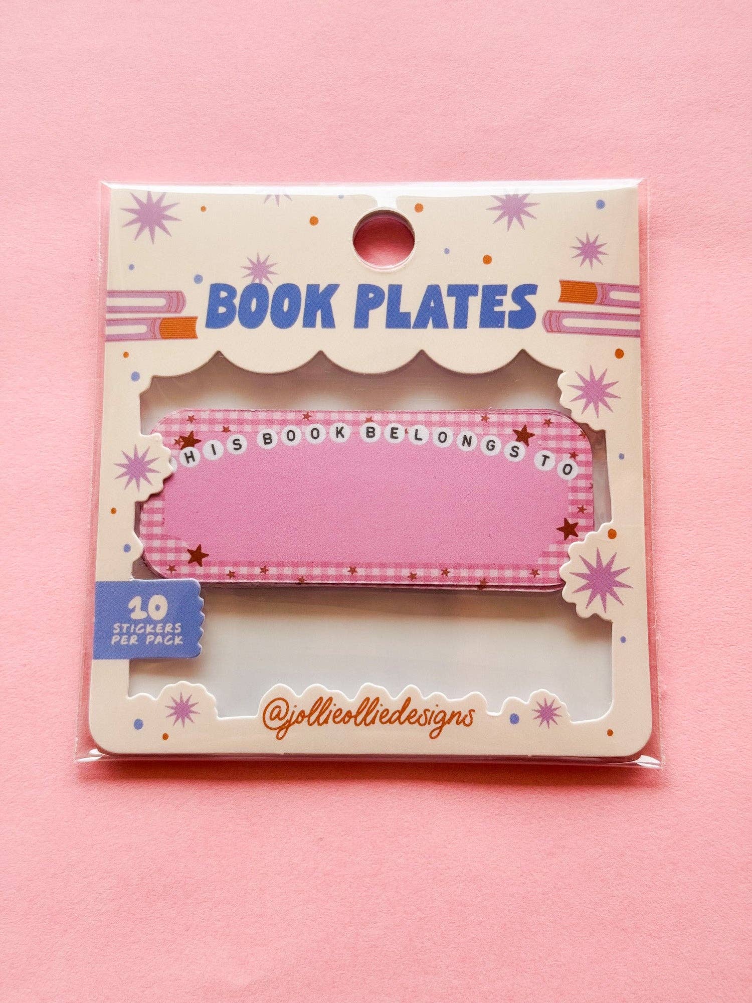 Letter Bead Book Plate Stickers