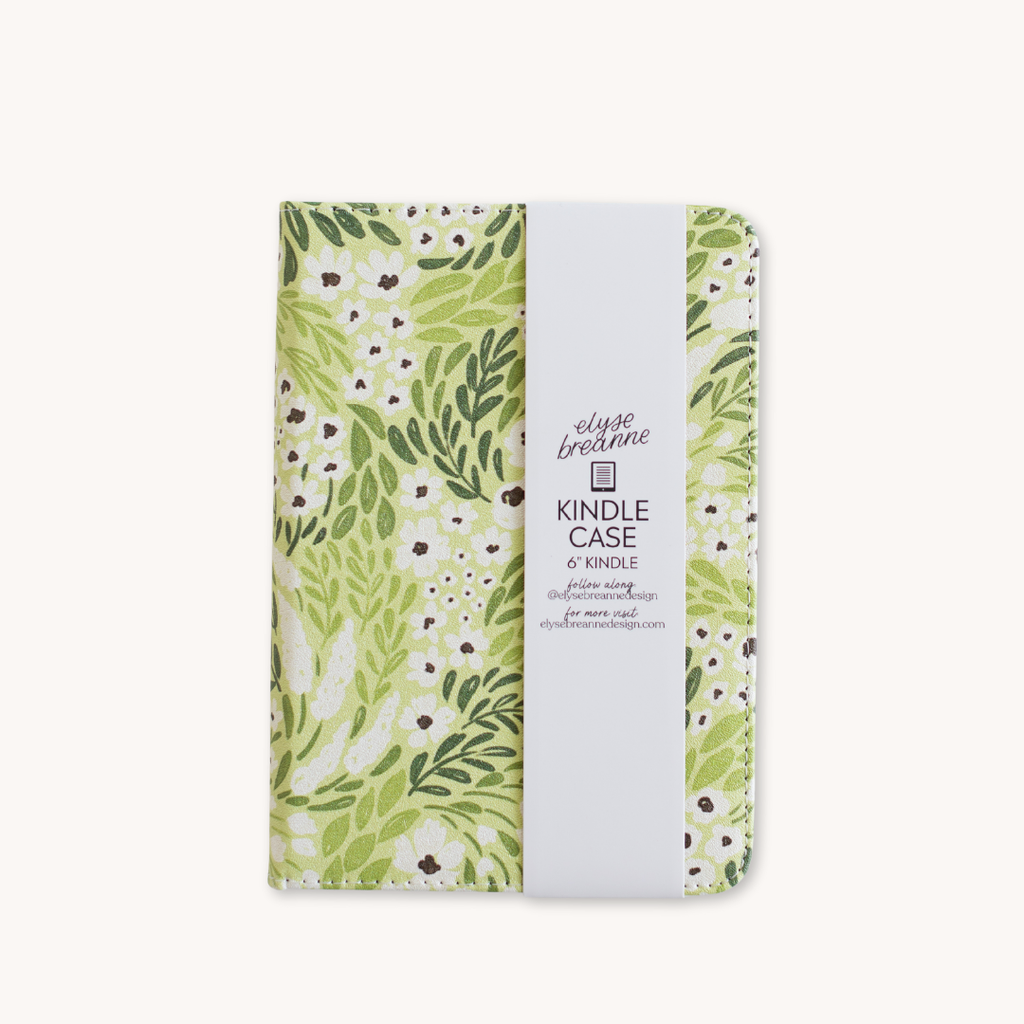 Matcha Floral Kindle Case | Bookish & Reading: Kindle Paperwhite (12th Generation)