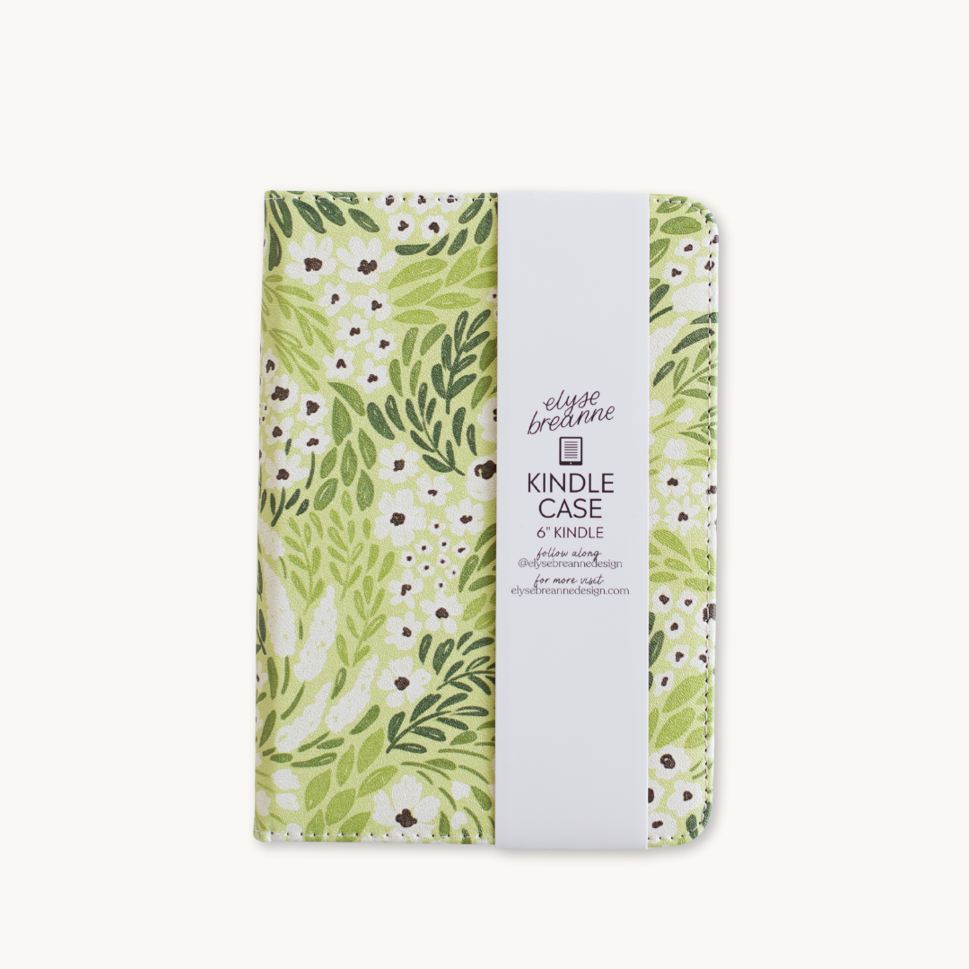 Matcha Floral Kindle Case | Bookish & Reading: Kindle Paperwhite (12th Generation)