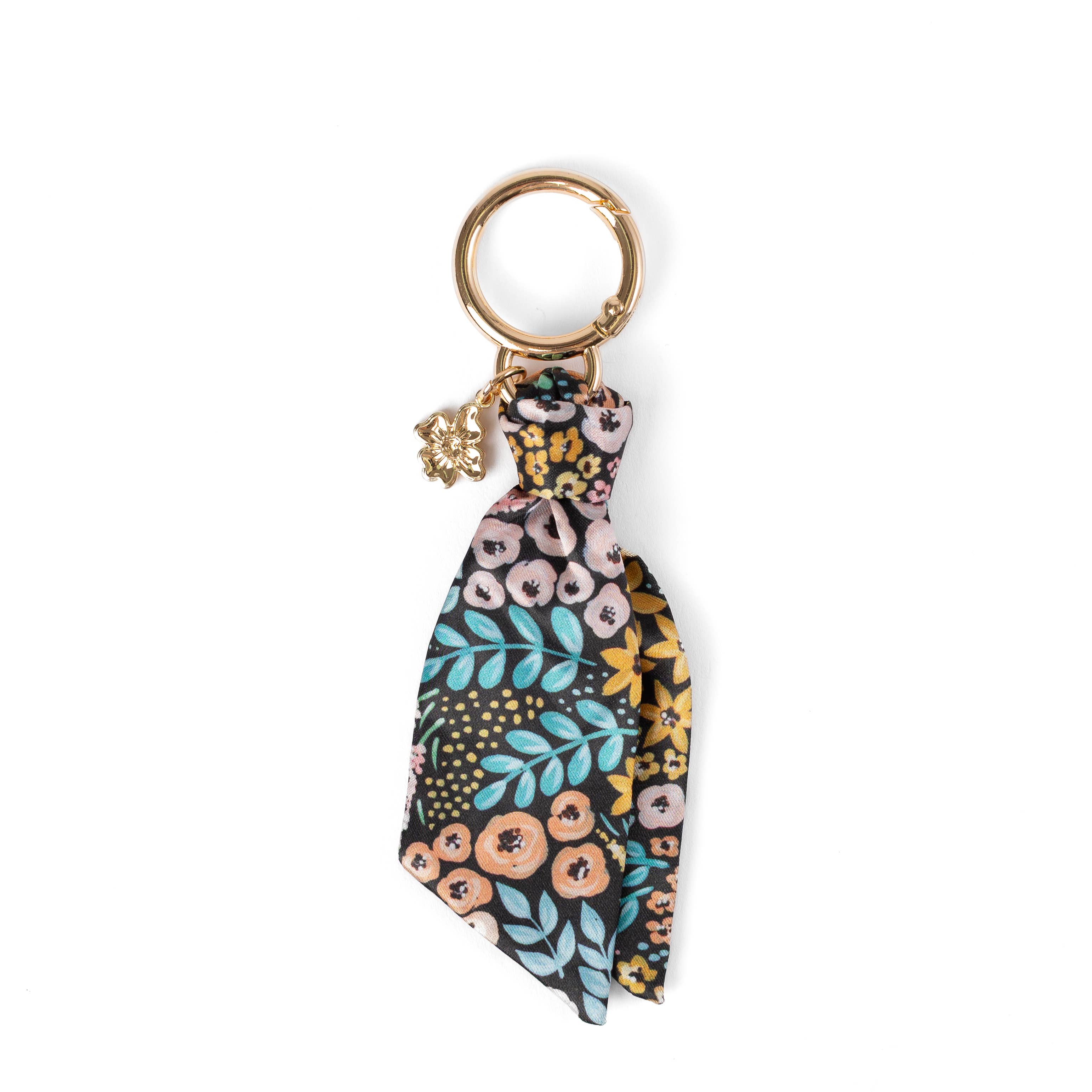 Floral Satin Keychain: Spring Garden