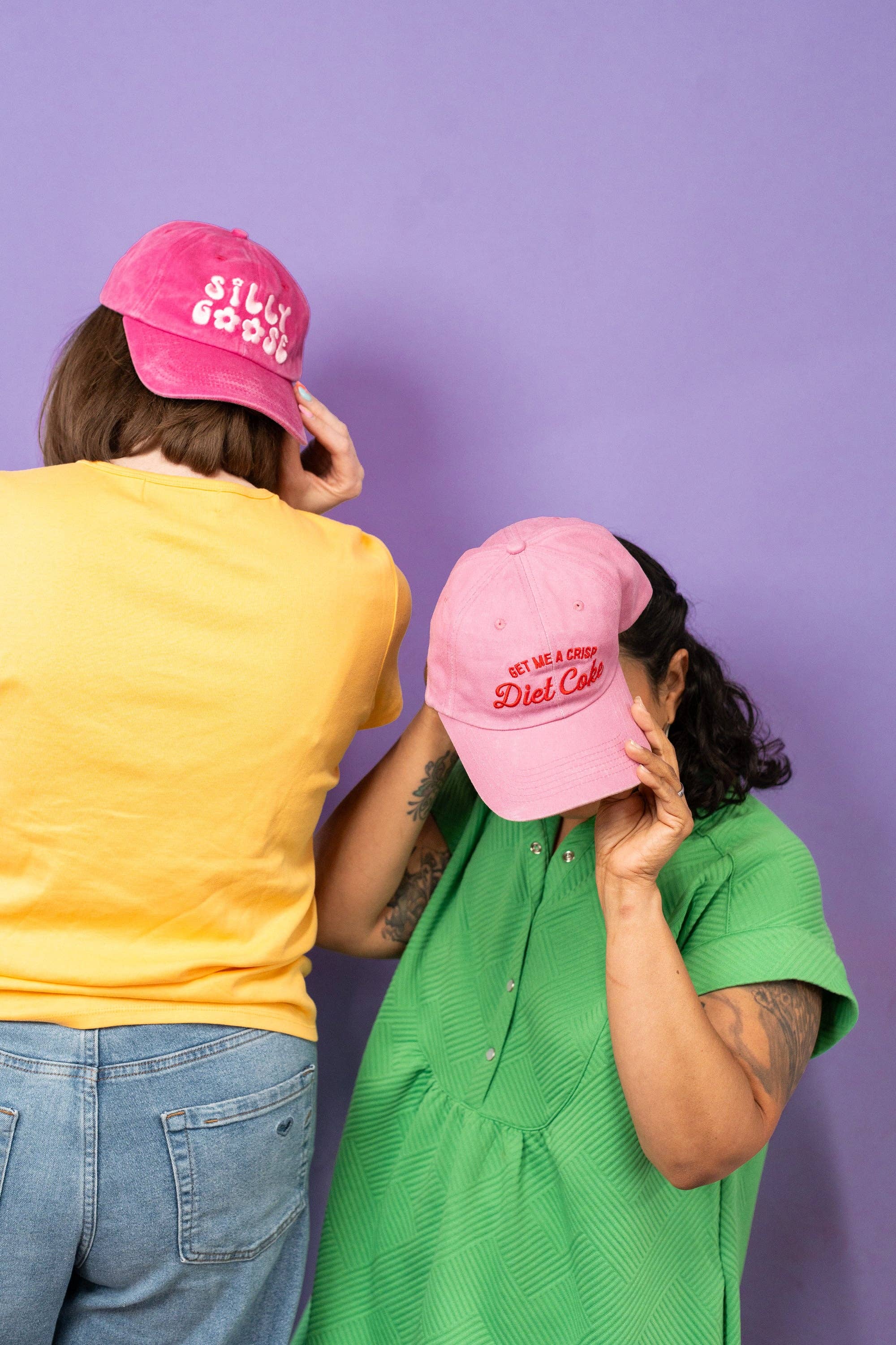 Get Me A Crisp Diet Coke Pink Dad Cap Quirky Baseball Hat