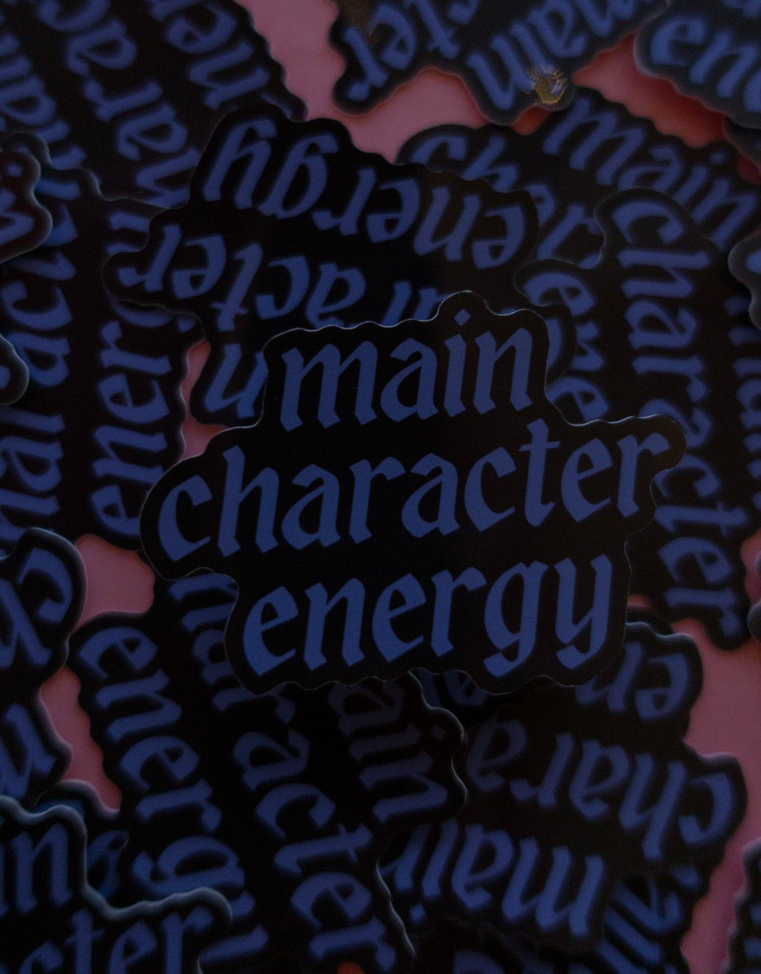 Main Character Energy Sticker: Blue