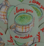 Matcha "I Love You So Matcha" Sticker