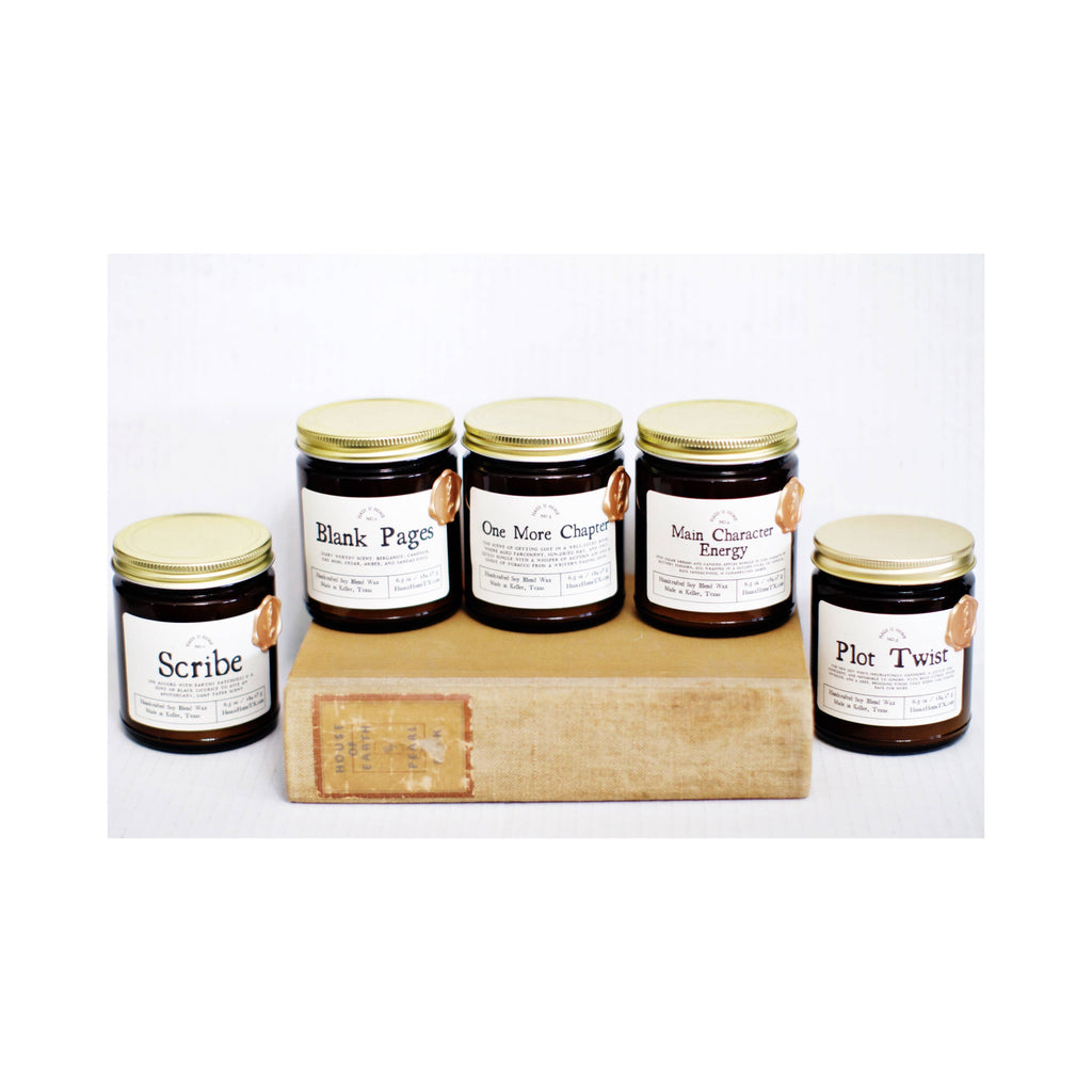 Hand-Poured Candle - Main Character - 6.5 oz Amber Jar: 9 oz Amber Jar