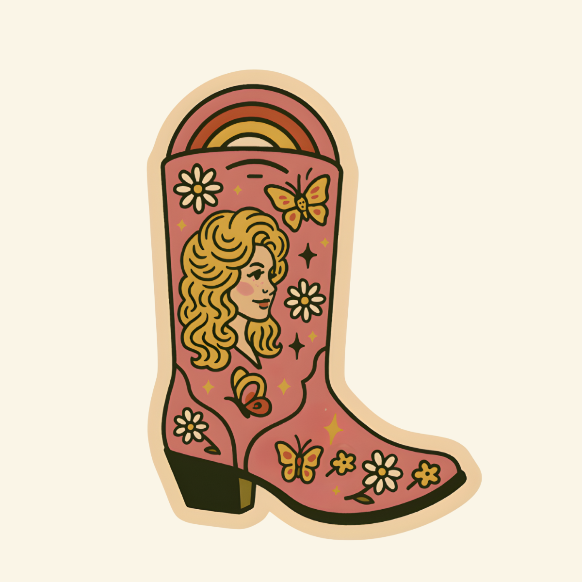 Dolly Boot Sticker 