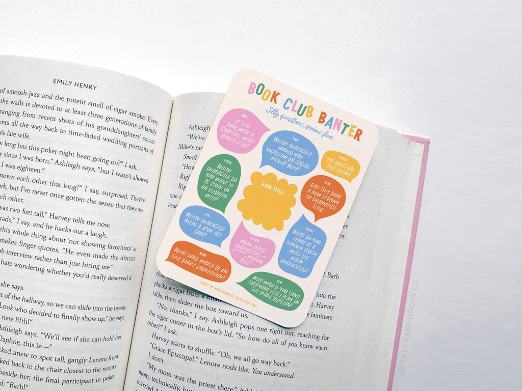 Book Club Banter Book Review Card Set