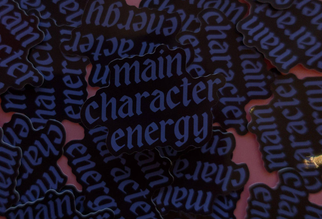 Main Character Energy Sticker: Blue