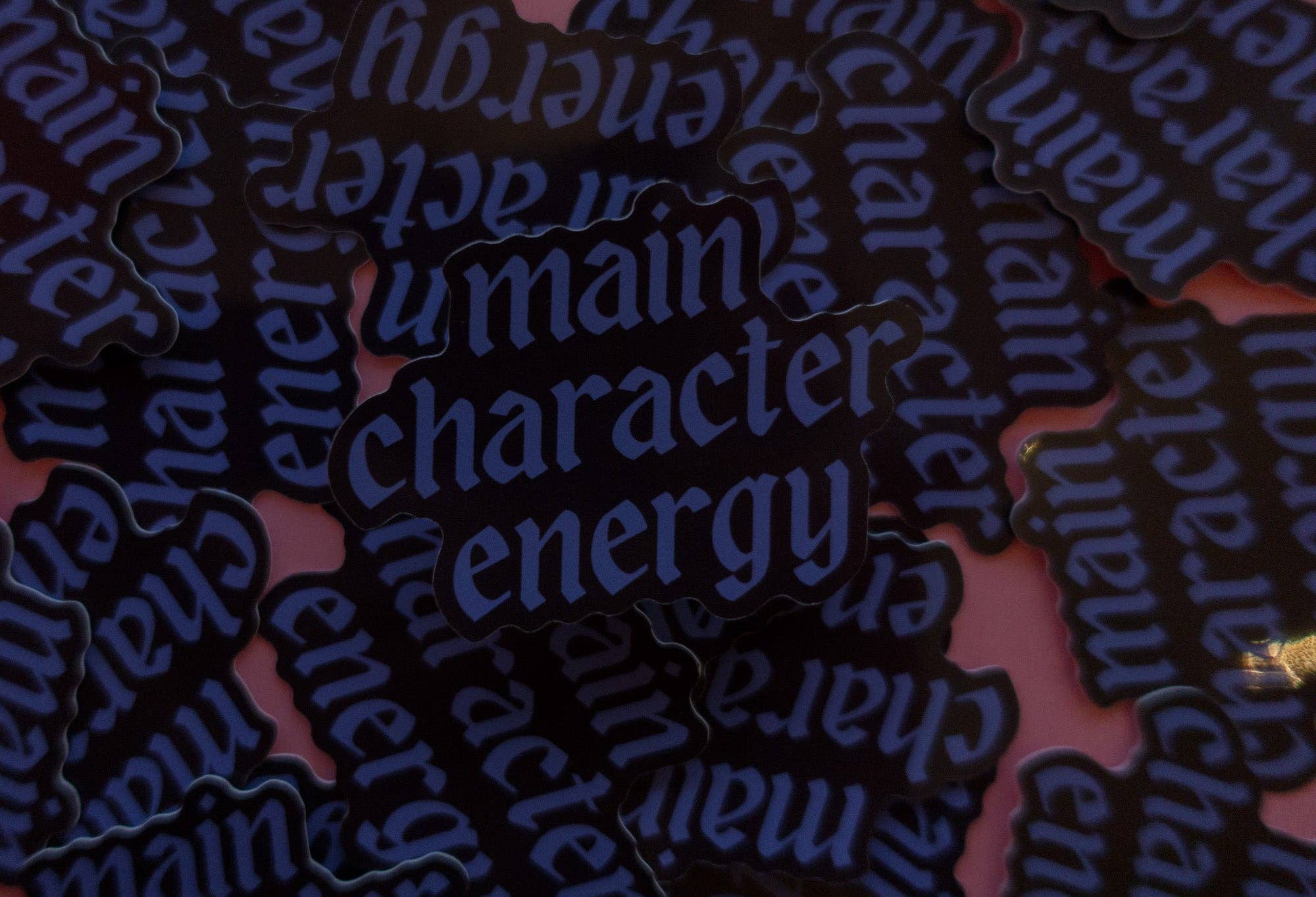 Main Character Energy Sticker: Blue
