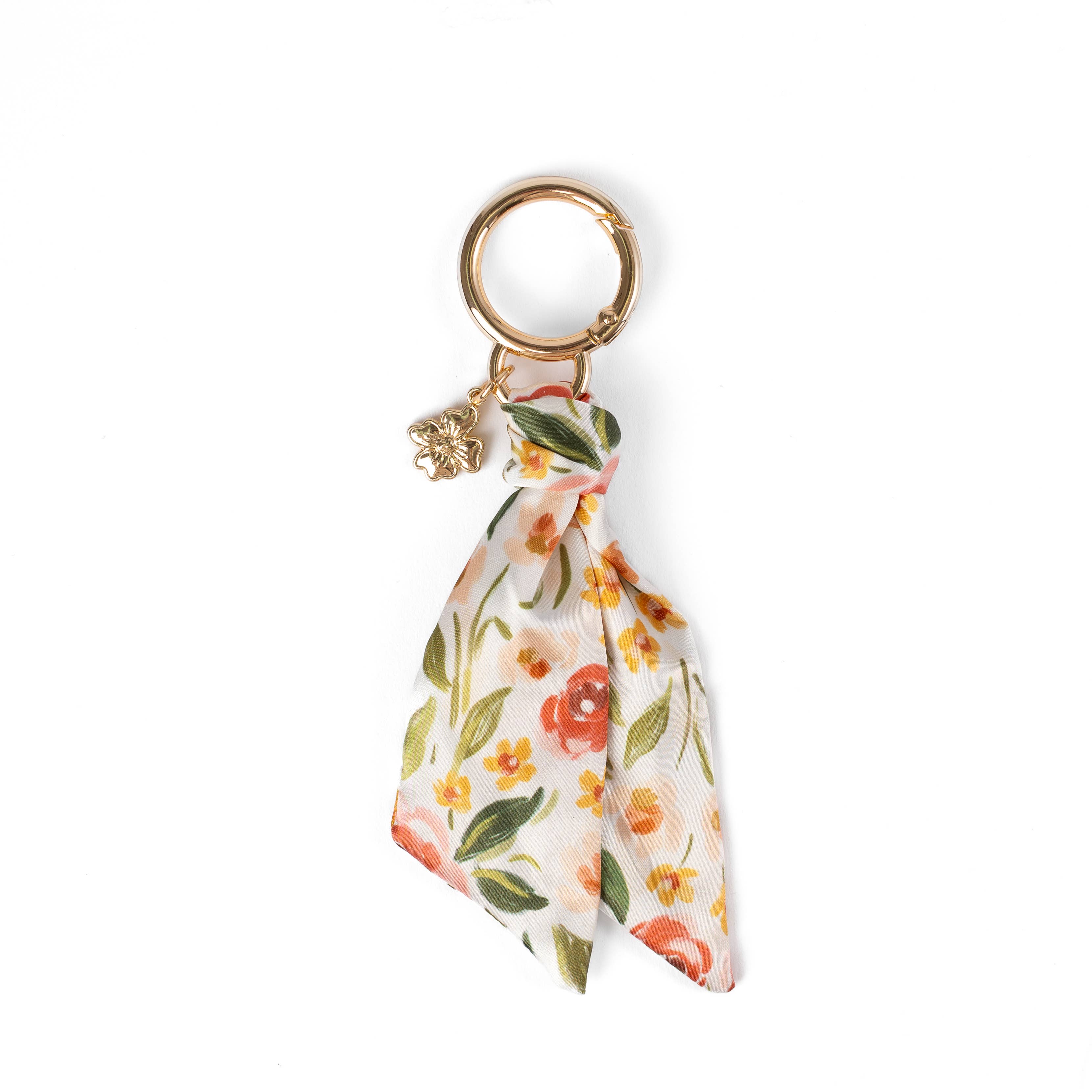 Floral Satin Keychain: Spring Garden