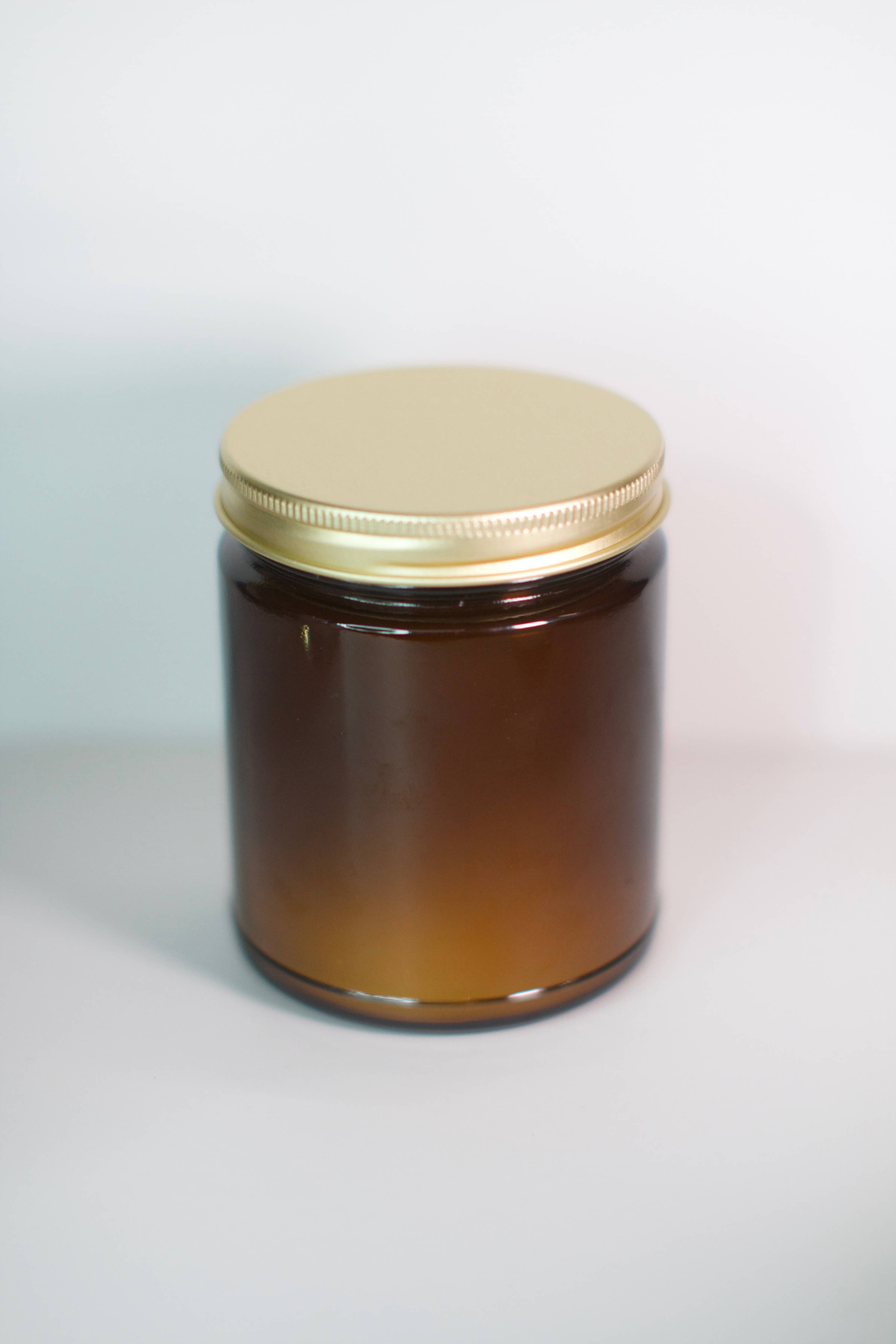 Hand-Poured Candle - One More Chapter - 6.5 oz Amber Jar: 4 Oz Travel Tin