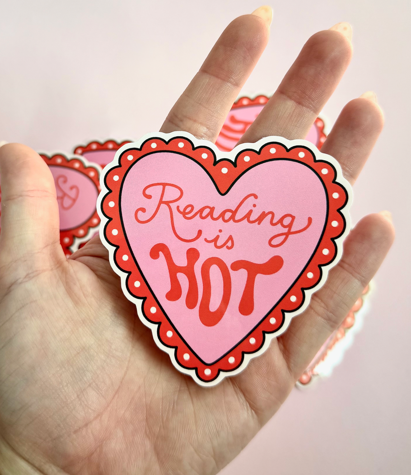 Reading is Hot Bookish Sticker
