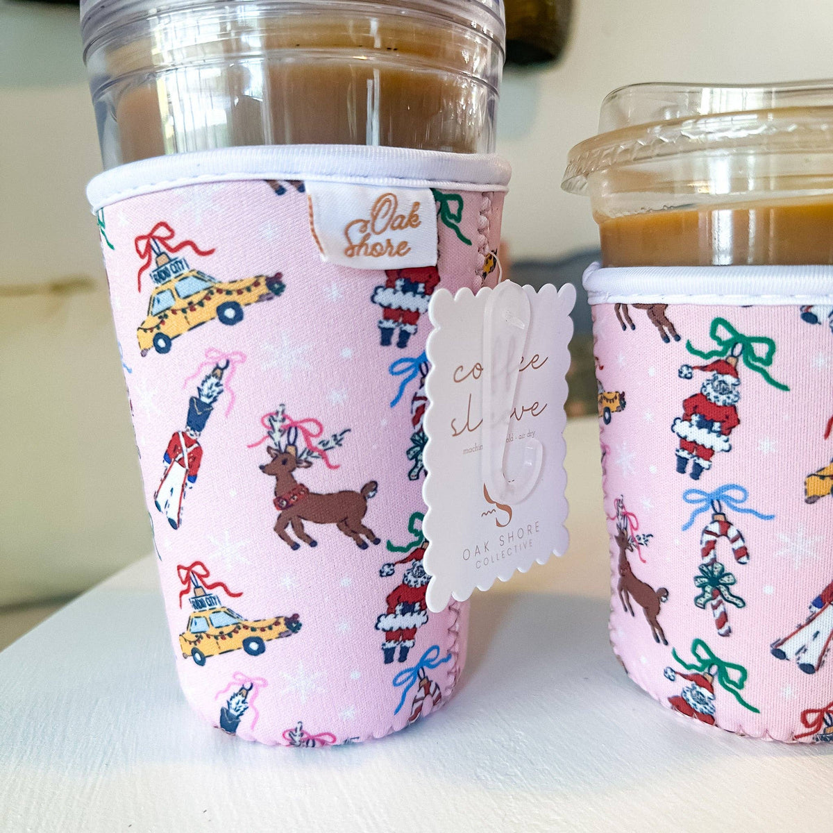 Rockin' Christmas| Reusable Coffee Sleeve: Small (16-20oz)