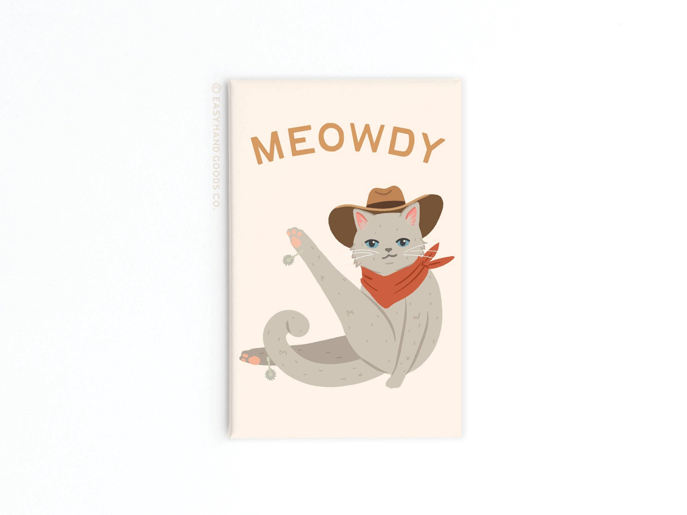 Meowdy Cat Refrigerator Magnet