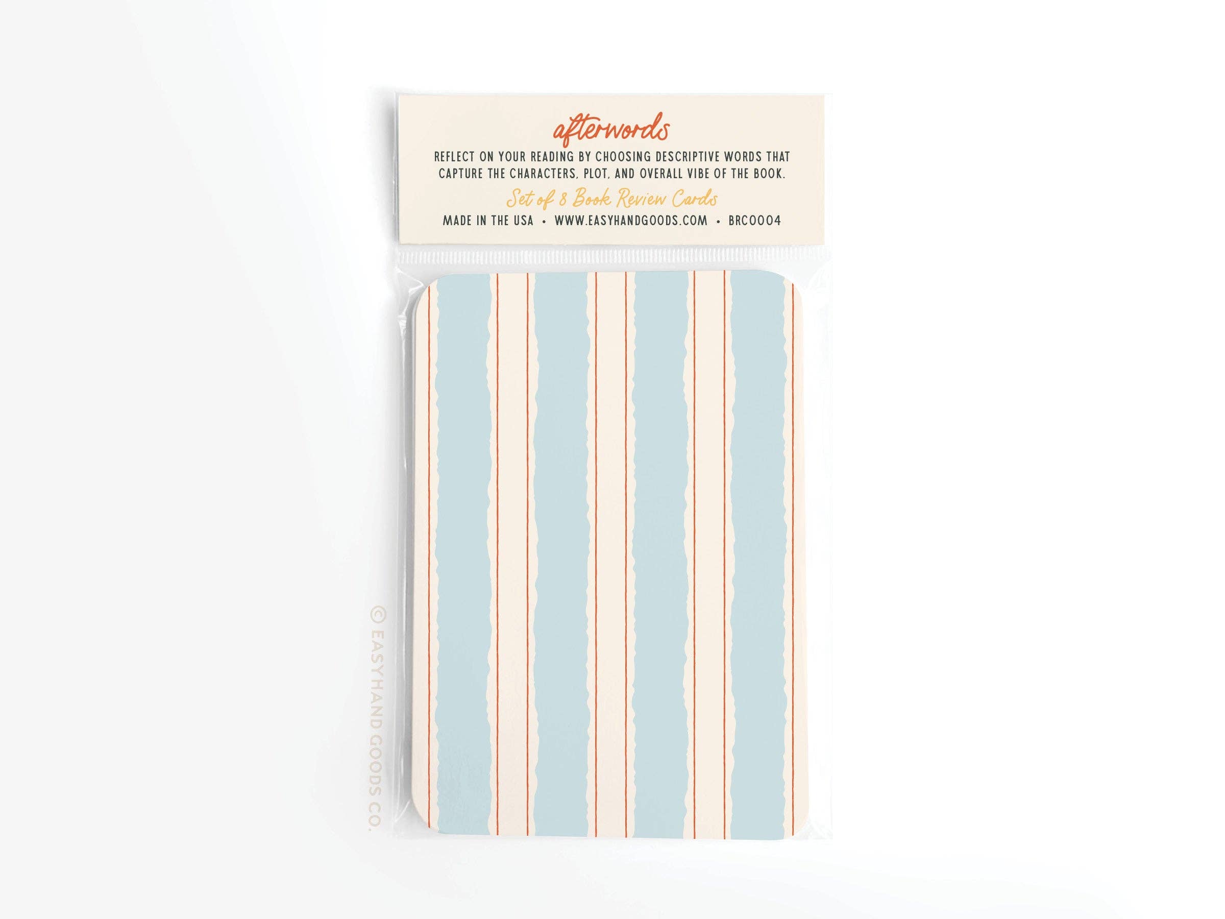 Afterwords Book Review Card Set
